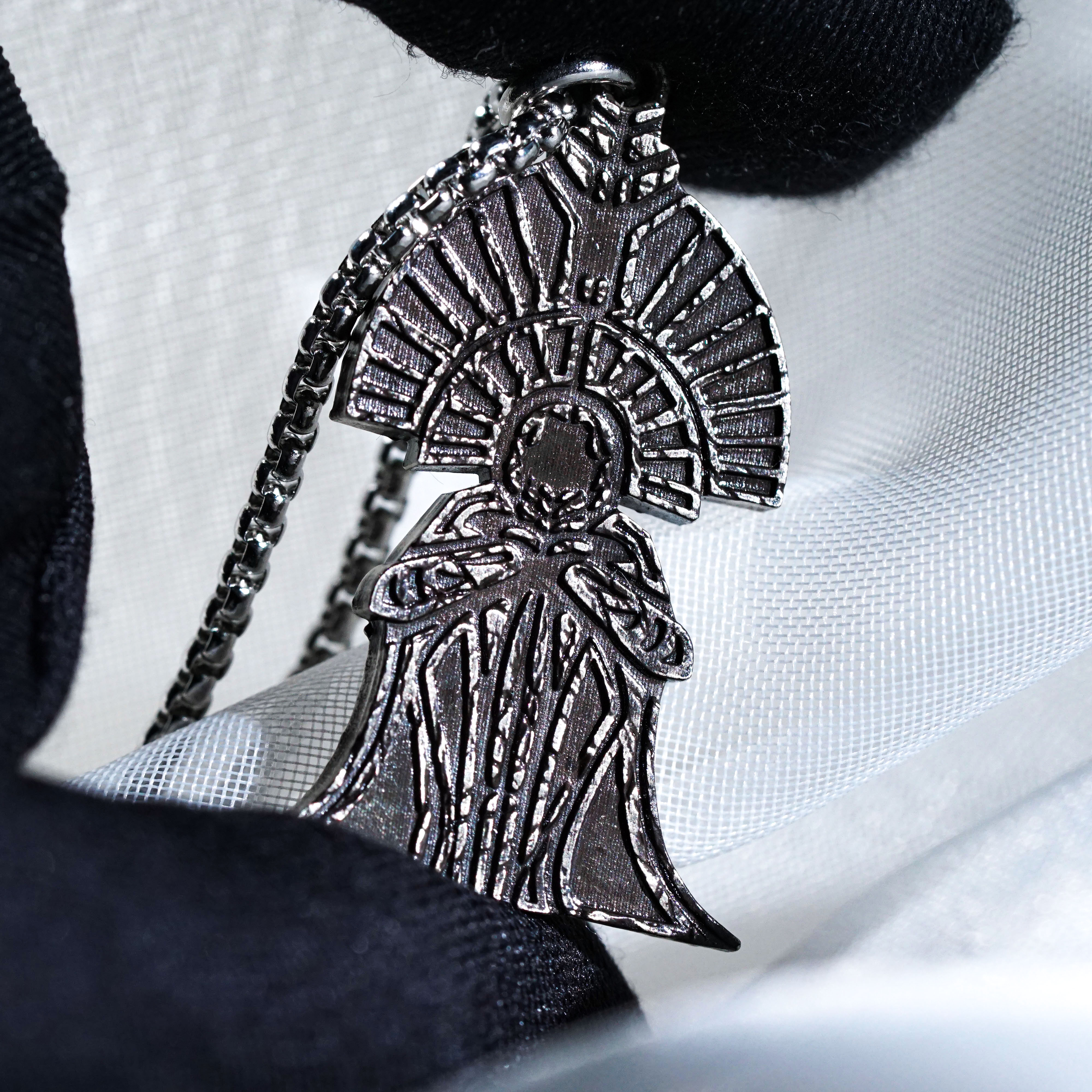 The Paintress Necklace, Clair Obscur Expedition 33 Inspired Handmade 950 Silver Pendant, Fantasy Jewelry Gift for Gamers and Collectors 9 - EternaSilver DSC00797 - EternaSilver