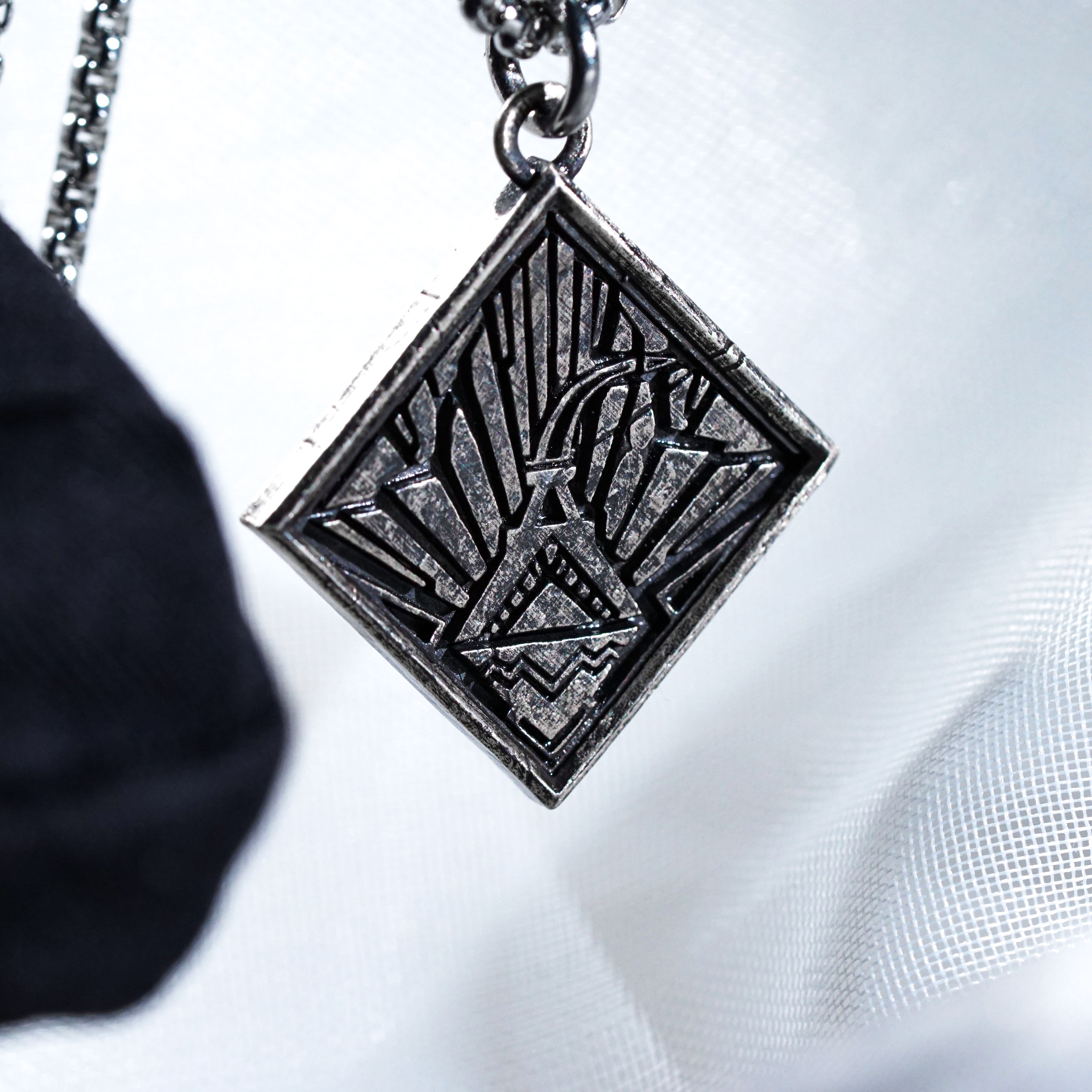 Verso Badge Necklace, Clair Obscur Expedition 33 Inspired Handmade 950 Silver Pendant, Fantasy Jewelry Gift for Gamers and Collectors 4 - EternaSilver DSC00800 - EternaSilver