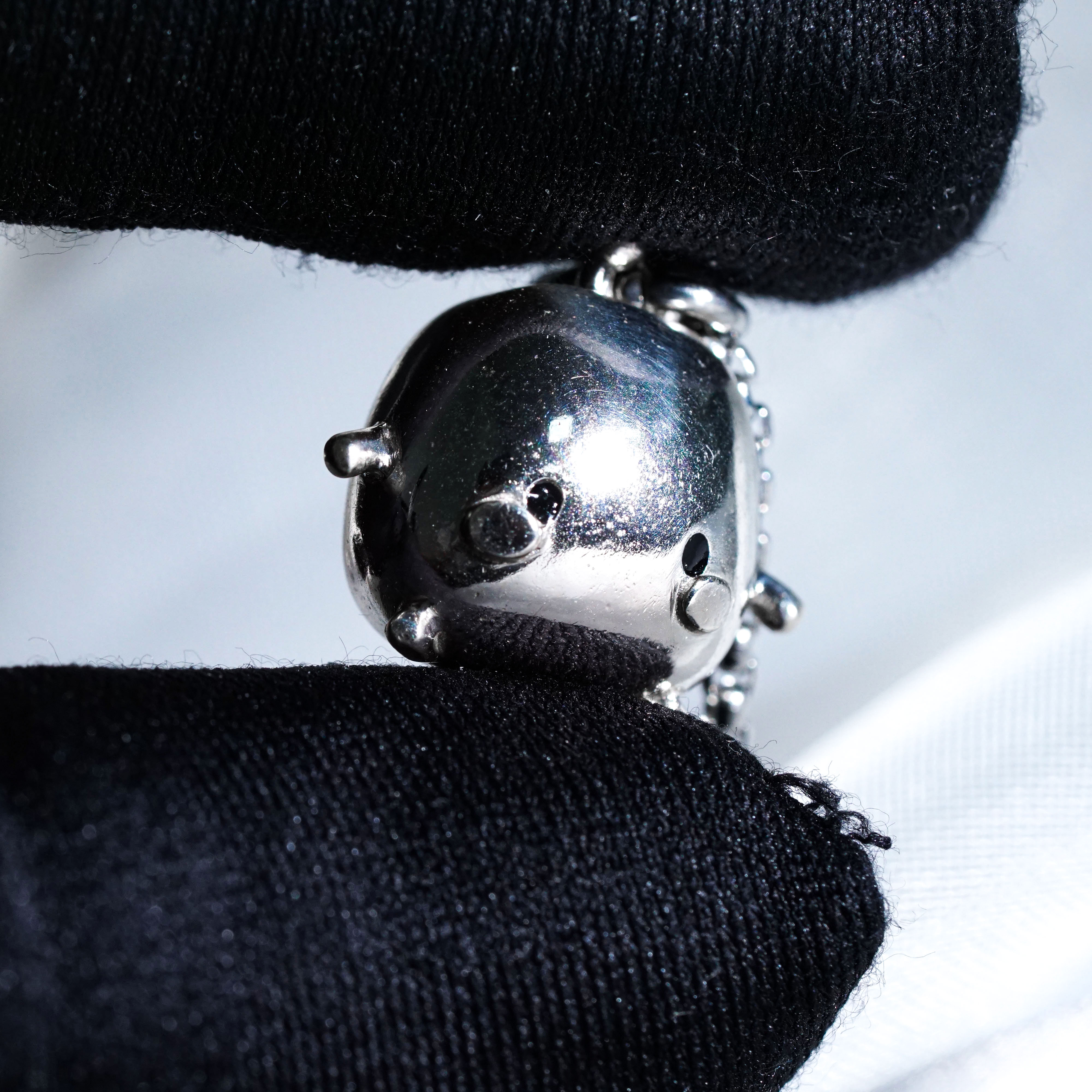 Junimo Necklace, Stardew Valley Inspired Handmade 950 Silver Pendant, Whimsical Fantasy Jewelry Gift for Gamers and Collectors 4 - EternaSilver DSC00809 - EternaSilver