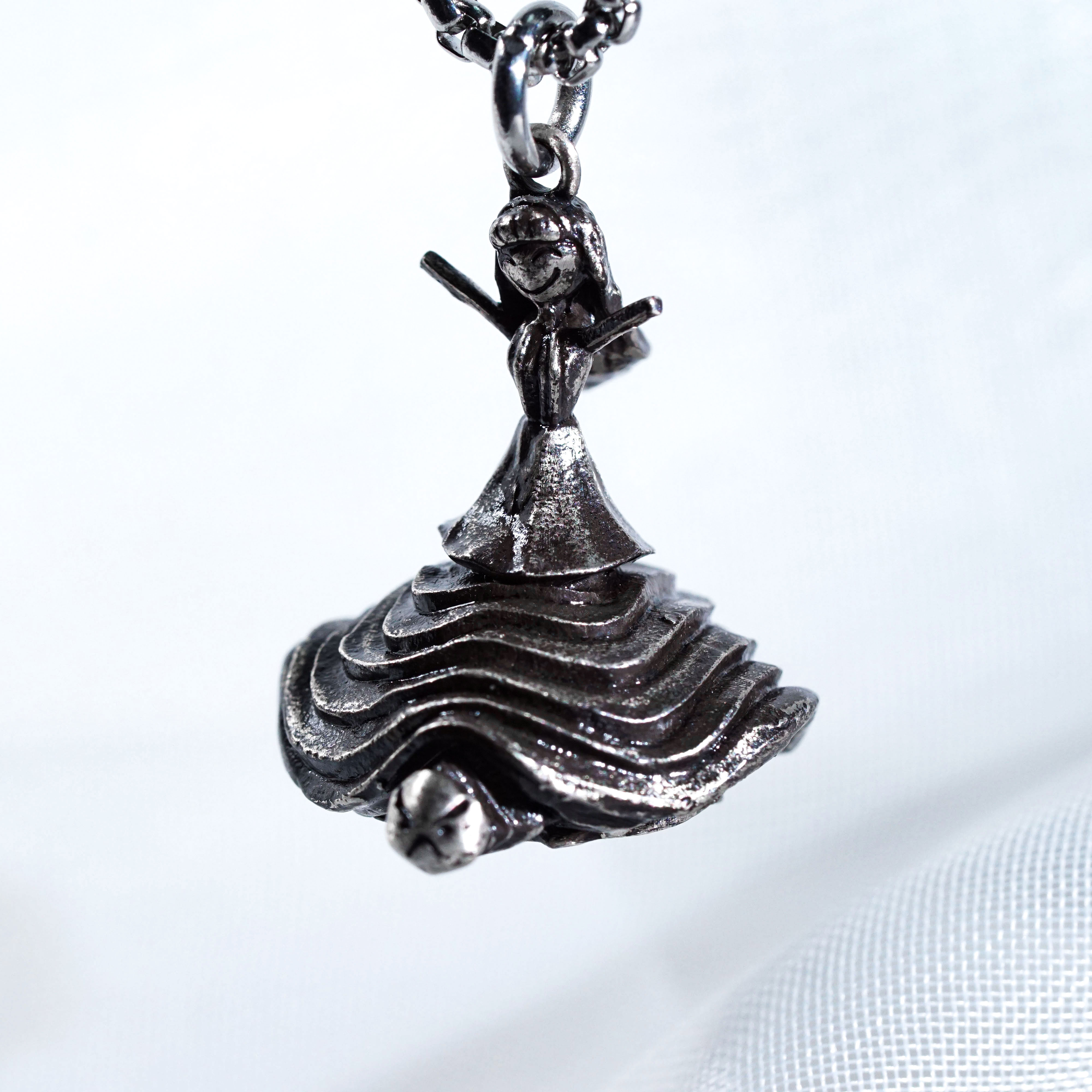Franfran Rock Necklace, Clair Obscur Expedition 33 Inspired Handmade 950 Silver Pendant, Fantasy Jewelry Gift for Gamers and Collectors 3 - EternaSilver DSC00815 - EternaSilver