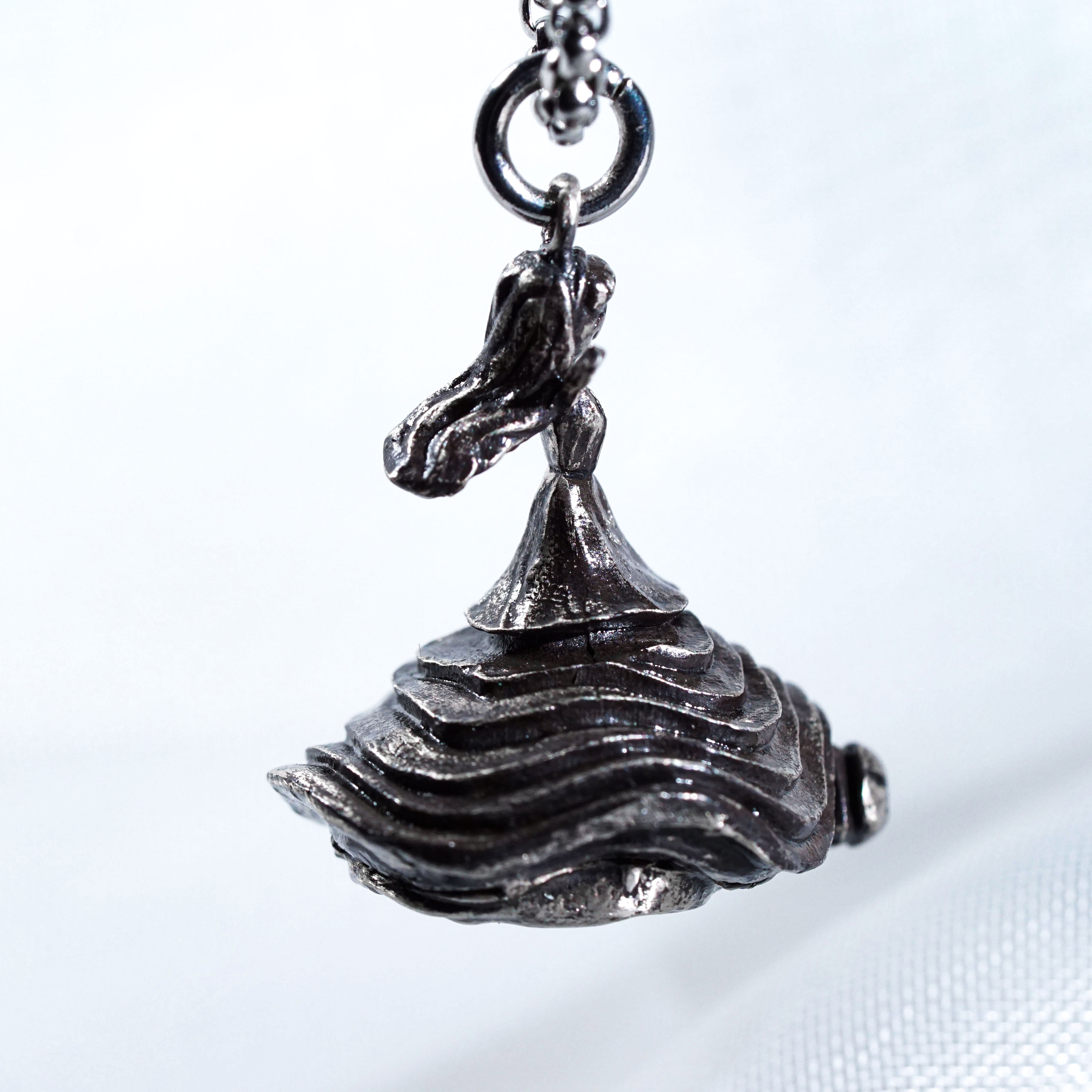 Franfran Rock Necklace, Clair Obscur Expedition 33 Inspired Handmade 950 Silver Pendant, Fantasy Jewelry Gift for Gamers and Collectors 4 - EternaSilver DSC00816 - EternaSilver