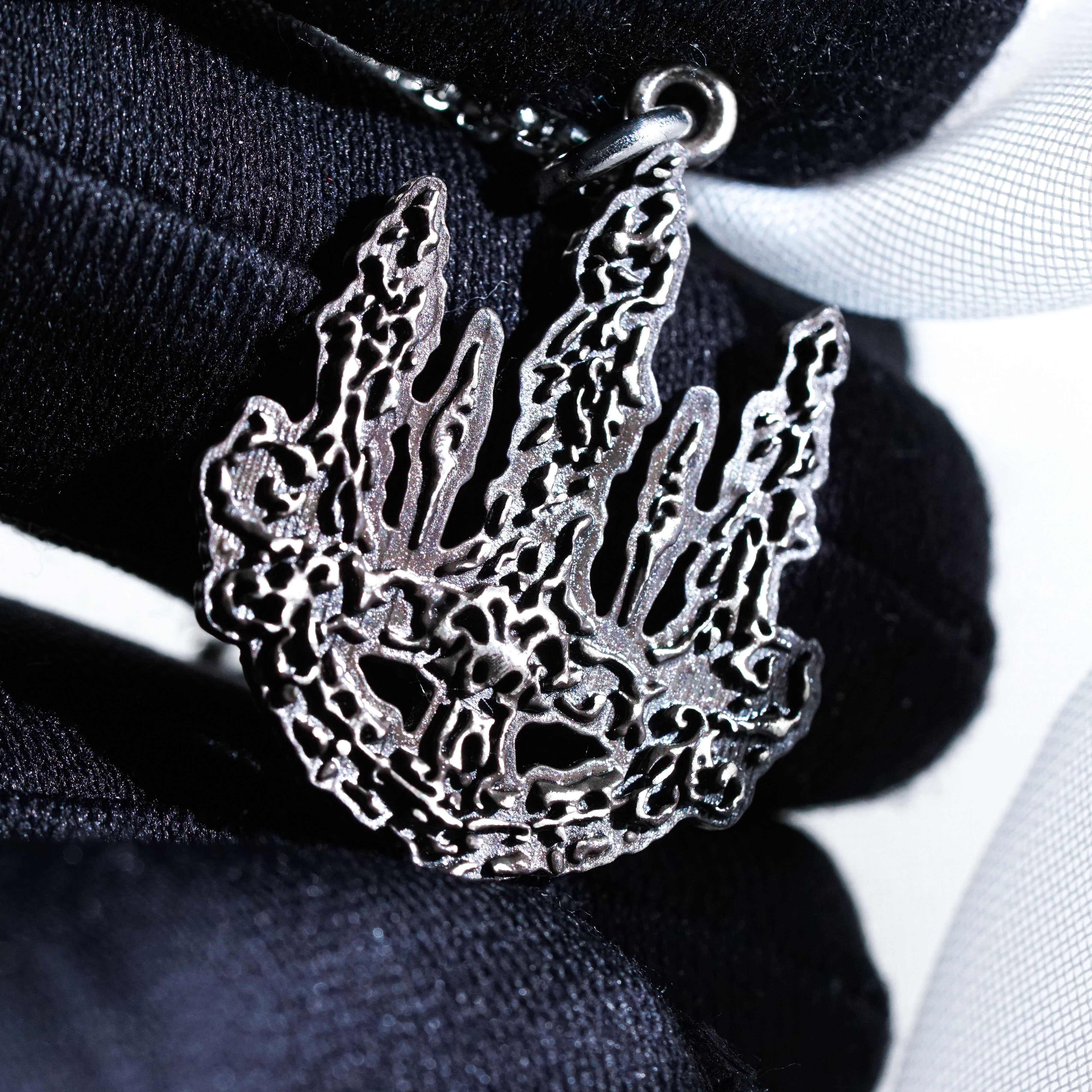 Mohgwyn Dynasty Necklace, Elden Ring Inspired Handmade 950 Silver Pendant, Lord of Blood Faction Jewelry Gift for Gamers and Collectors 7 - EternaSilver DSC00844 - EternaSilver