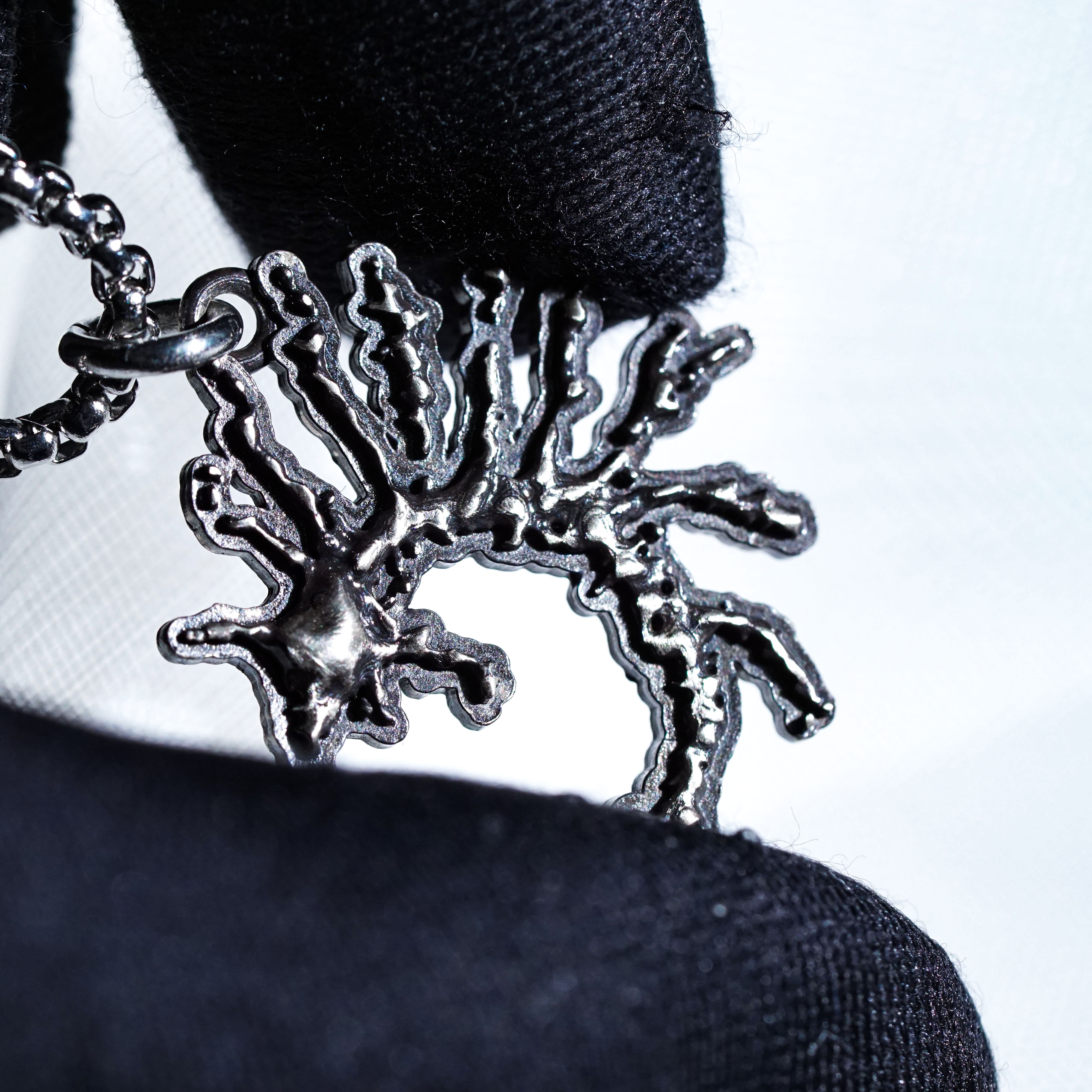 Servants of Death Necklace, Elden Ring Inspired Handmade 950 Silver Pendant, Deathroot Faction Jewelry Gift for Gamers and Collectors 5 - EternaSilver DSC00878 - EternaSilver