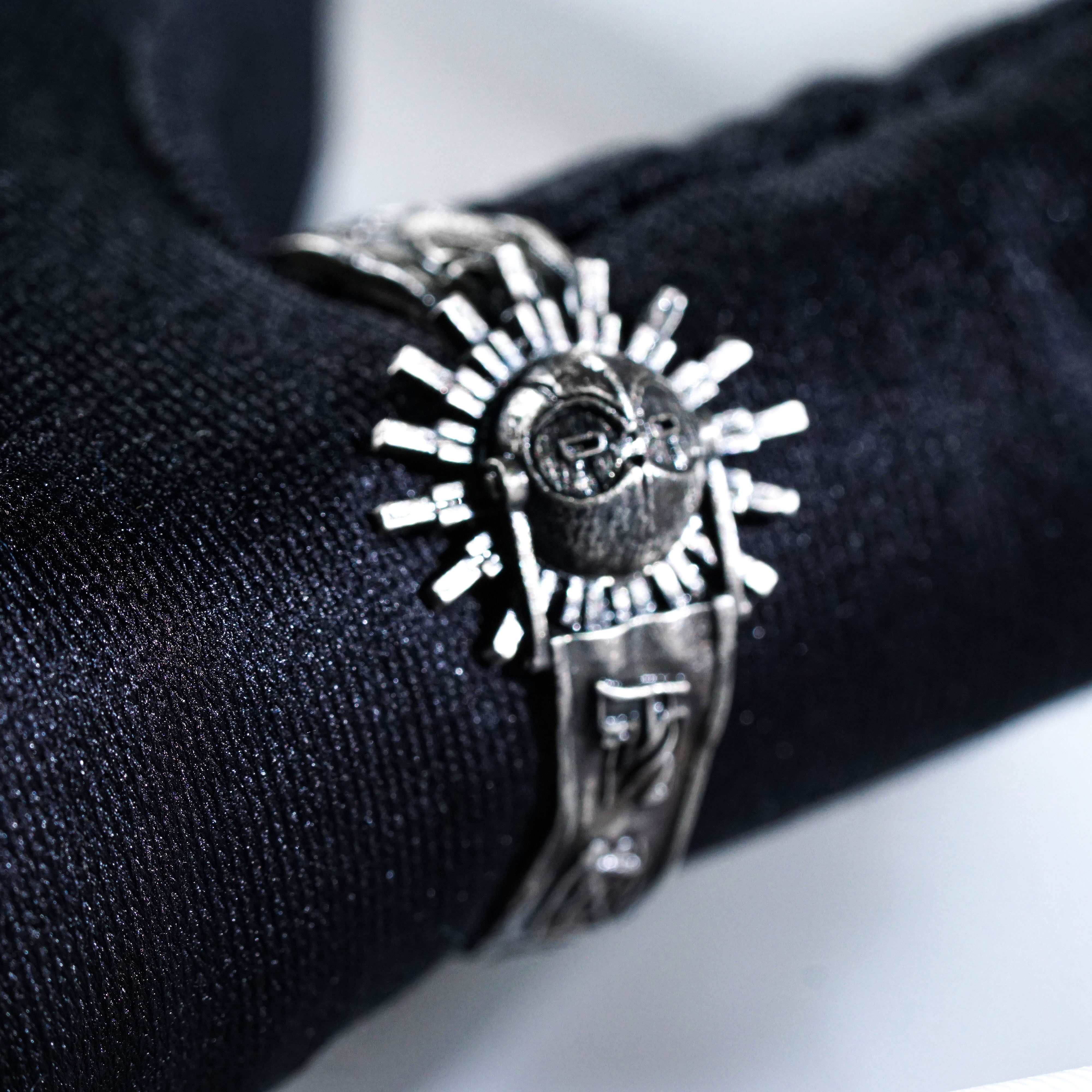 Esquie Mask Ring, Clair Obscur Expedition 33 Inspired Handmade 950 Silver Ring, Fantasy Jewelry Gift for Gamers and Collectors 6 - EternaSilver DSC00896 - EternaSilver