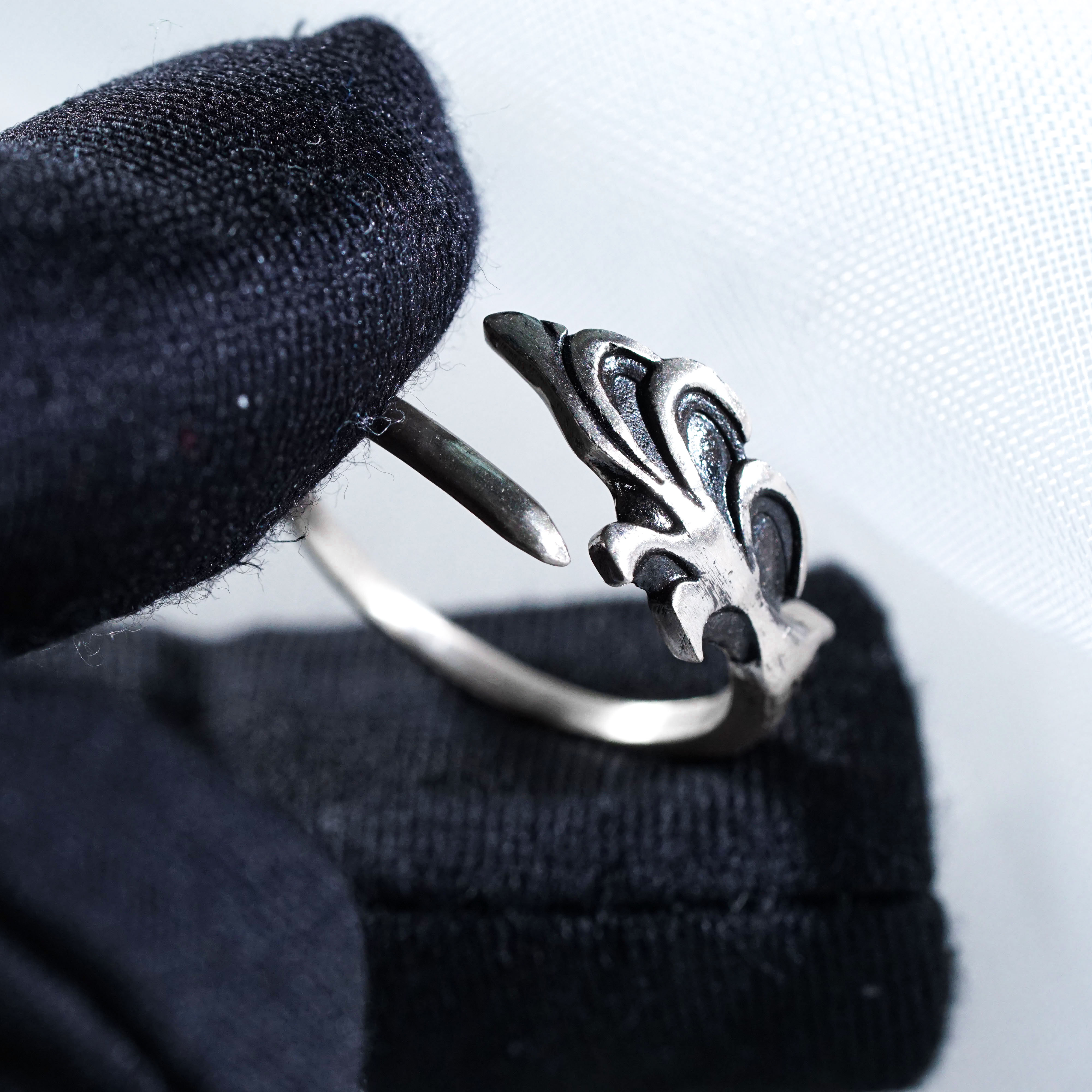 Apothecary Diaries Mao Mao Hairpin Ring, Custom Handmade 950 Silver Adjustable Ring, Inspired by The Apothecary Diaries, Gift for Anime and Fantasy Jewelry Fans 10 - EternaSilver DSC00917 - EternaSilver