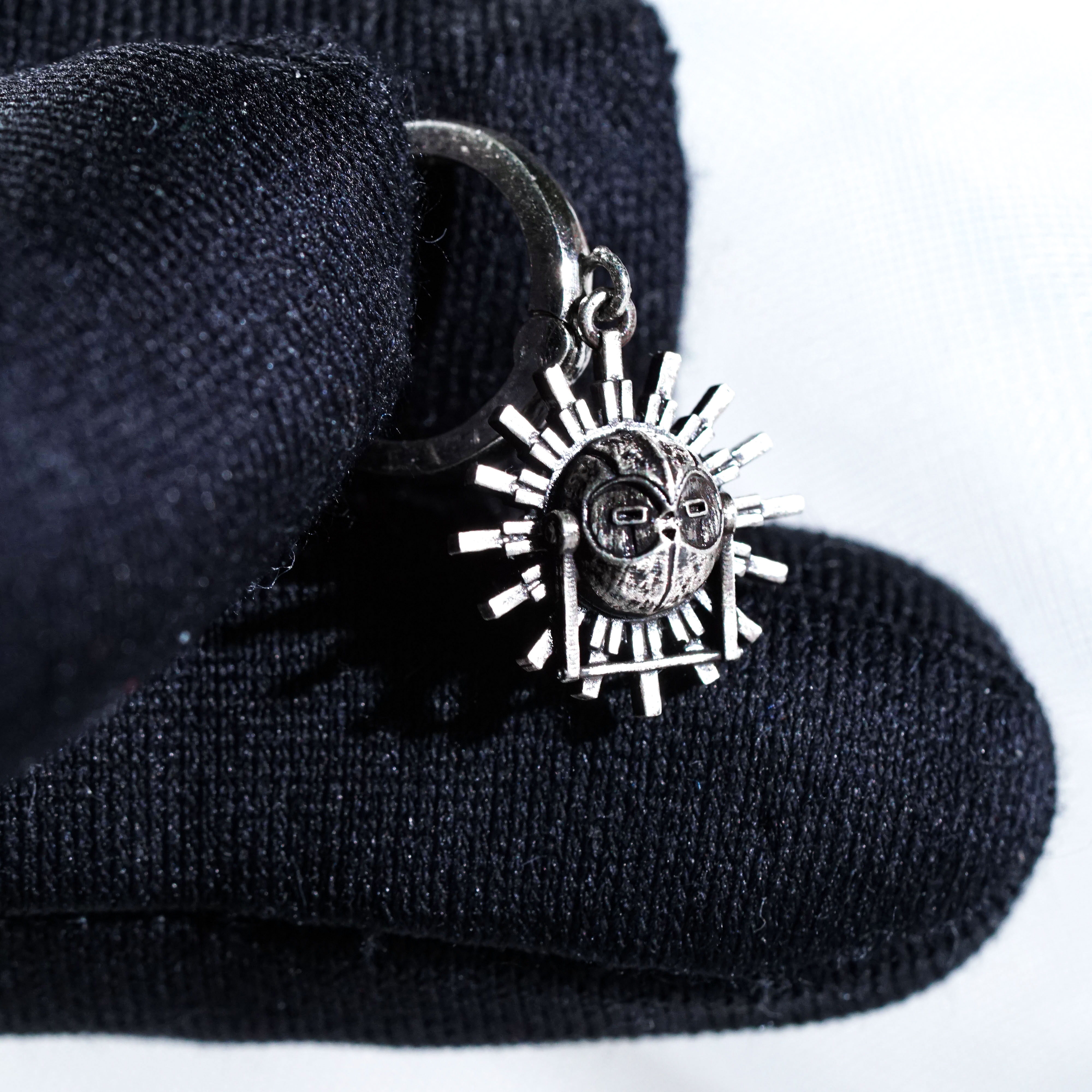 Esquie Mask Earrings, Clair Obscur Expedition 33 Inspired Handmade 950 Silver Earrings, Fantasy Jewelry Gift for Gamers and Collectors 8 - EternaSilver DSC00919 - EternaSilver