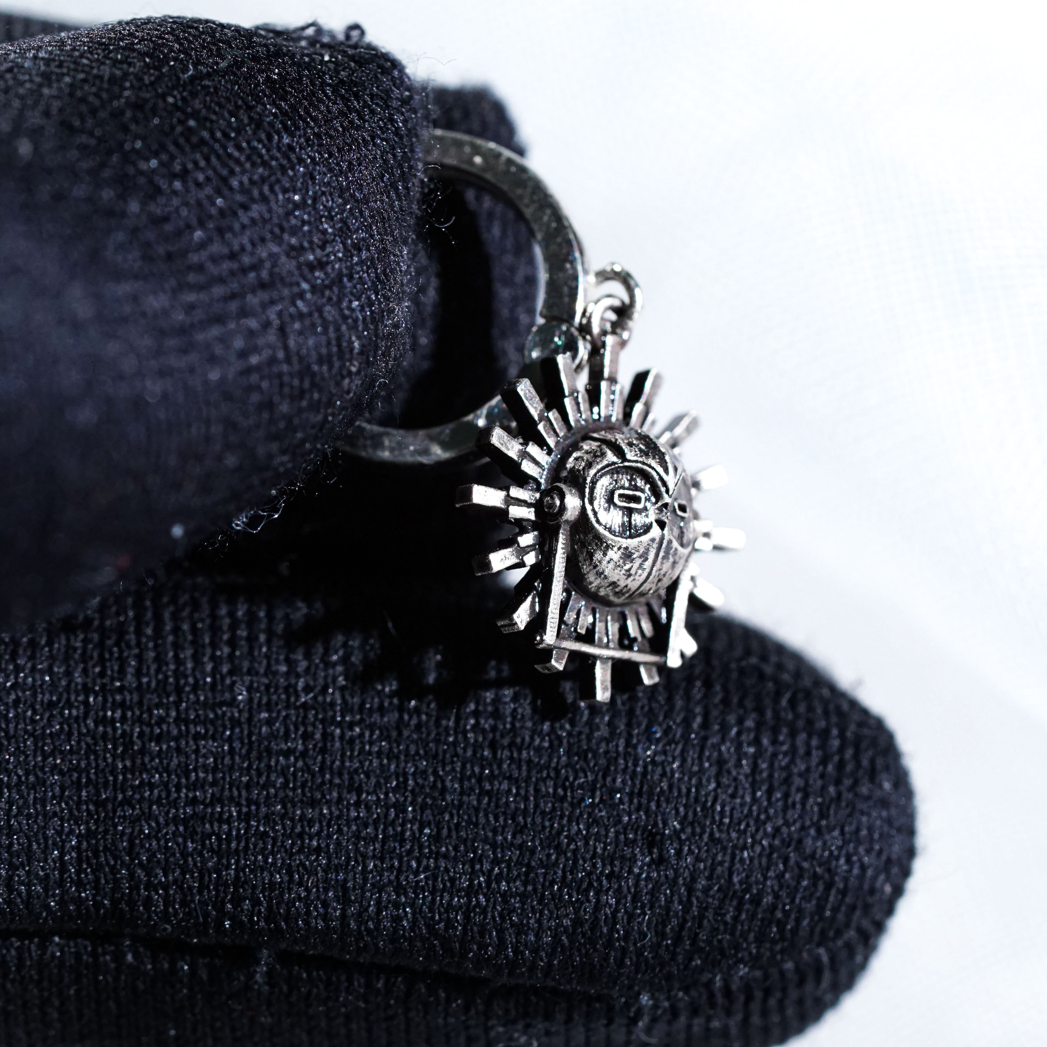 Esquie Mask Earrings, Clair Obscur Expedition 33 Inspired Handmade 950 Silver Earrings, Fantasy Jewelry Gift for Gamers and Collectors 9 - EternaSilver DSC00920 - EternaSilver