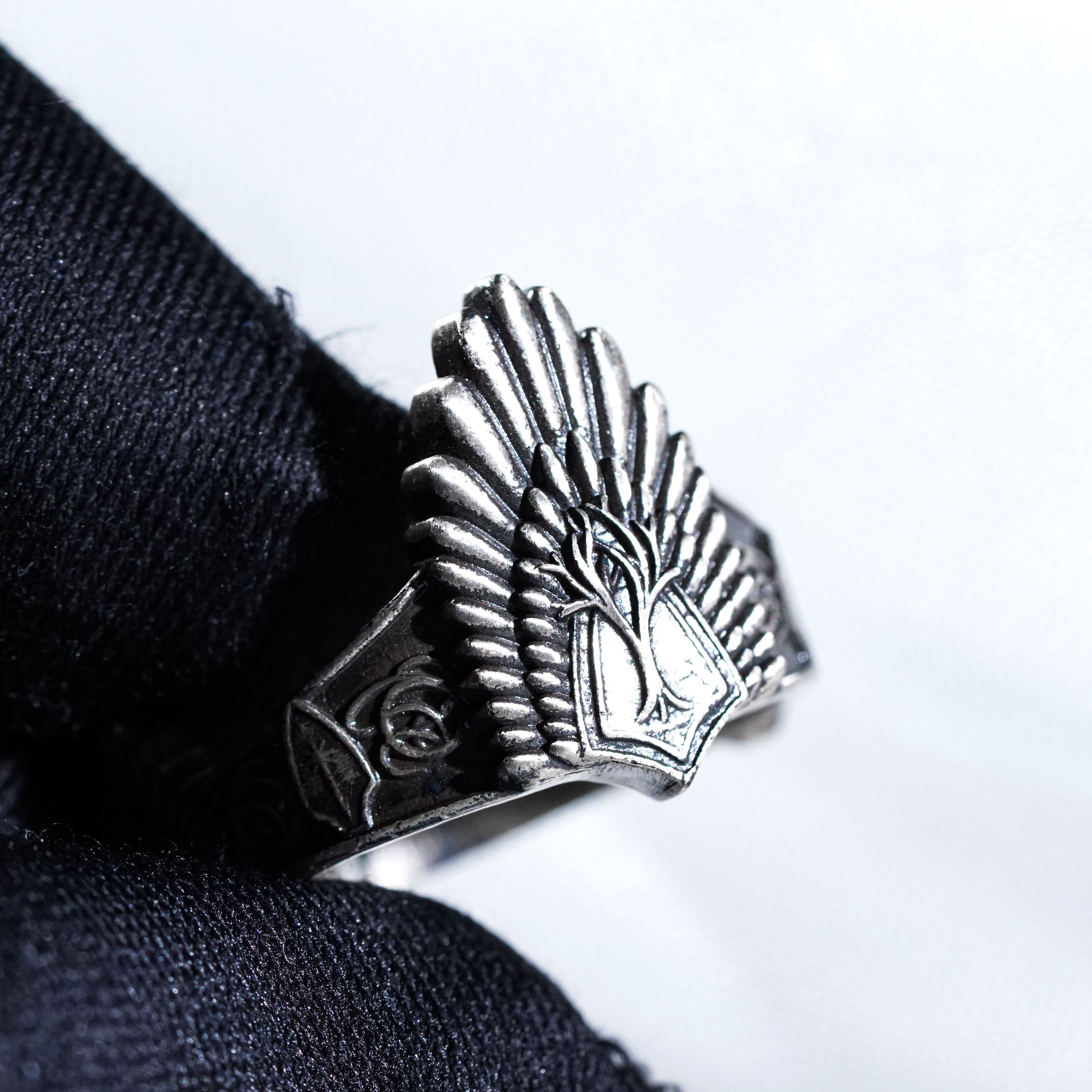 Aragorn Ring, Lord of the Rings Inspired Handmade 950 Silver Ring, King of Gondor Crown Ring, Fantasy Jewelry Gift for LOTR Fans 14 - EternaSilver DSC00923 - EternaSilver