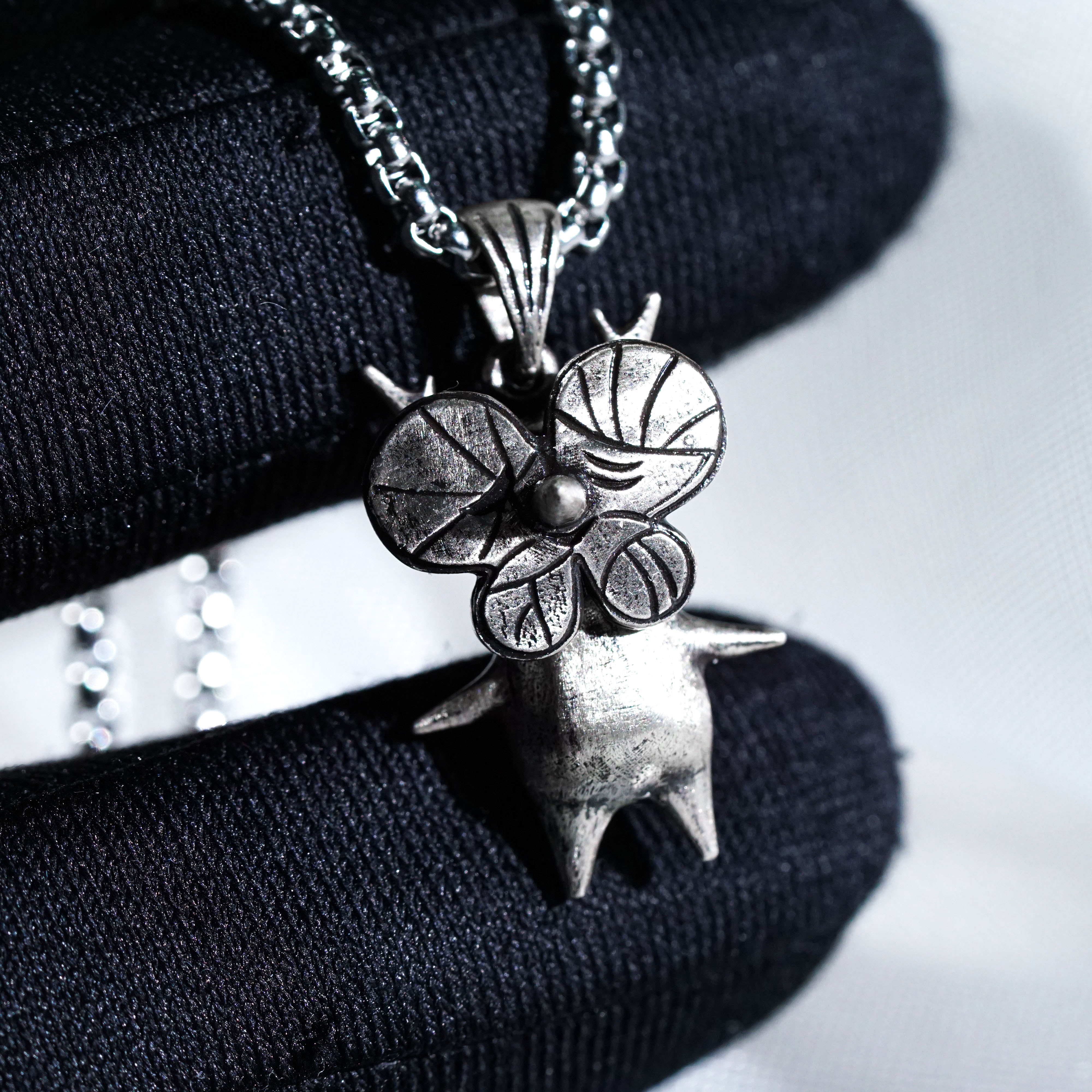 Koroks Necklace, The Legend of Zelda Inspired Handmade 950 Silver Pendant, Forest Spirit Jewelry Gift for Gamers and Collectors 7 - EternaSilver DSC00930 - EternaSilver