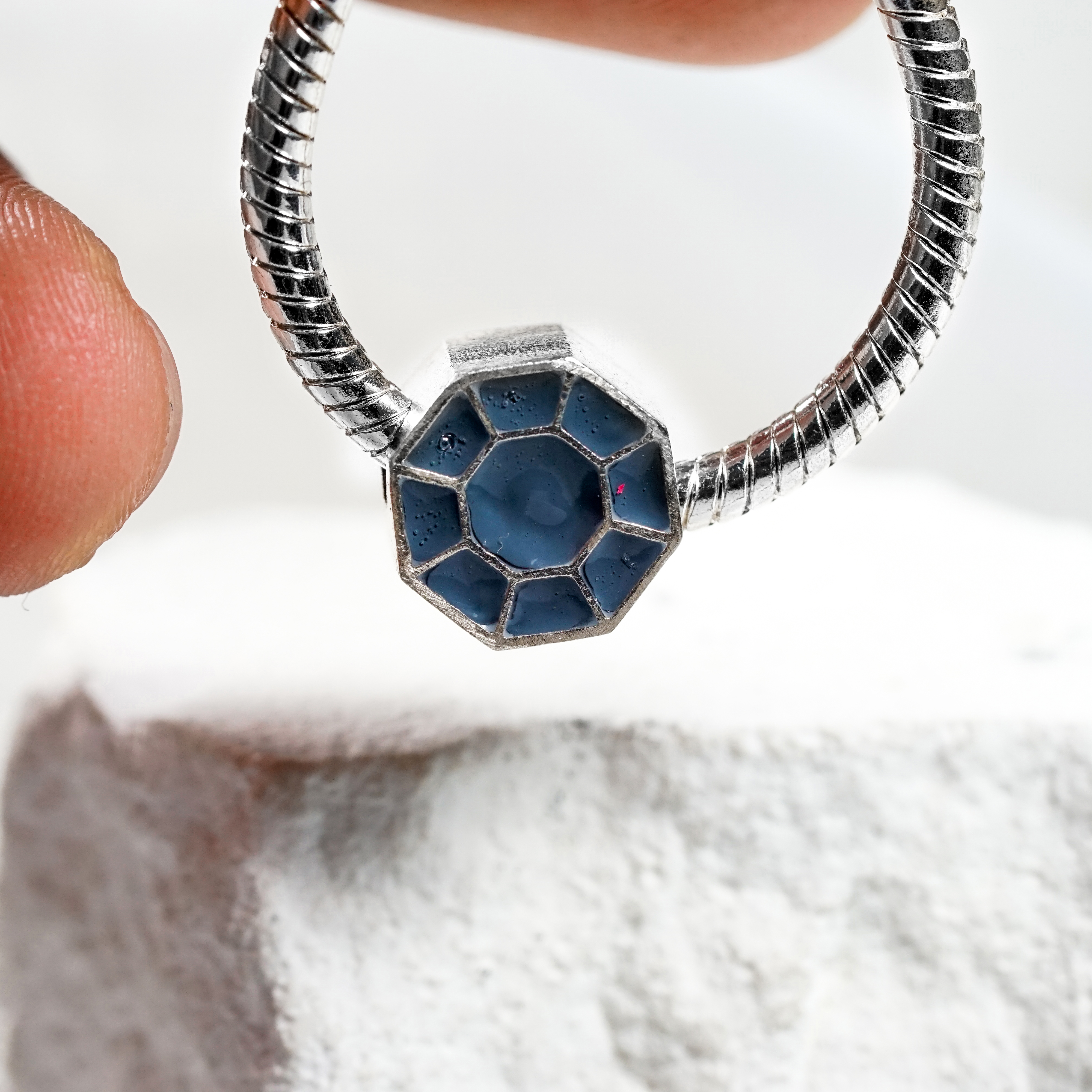 Pokémon Boulder Badge Charm, Custom Handmade 950 Silver Pandora Style Bead, Pokémon Gym Badge Jewelry Gift for Collectors and Fans 7 - EternaSilver DSC04606 - EternaSilver