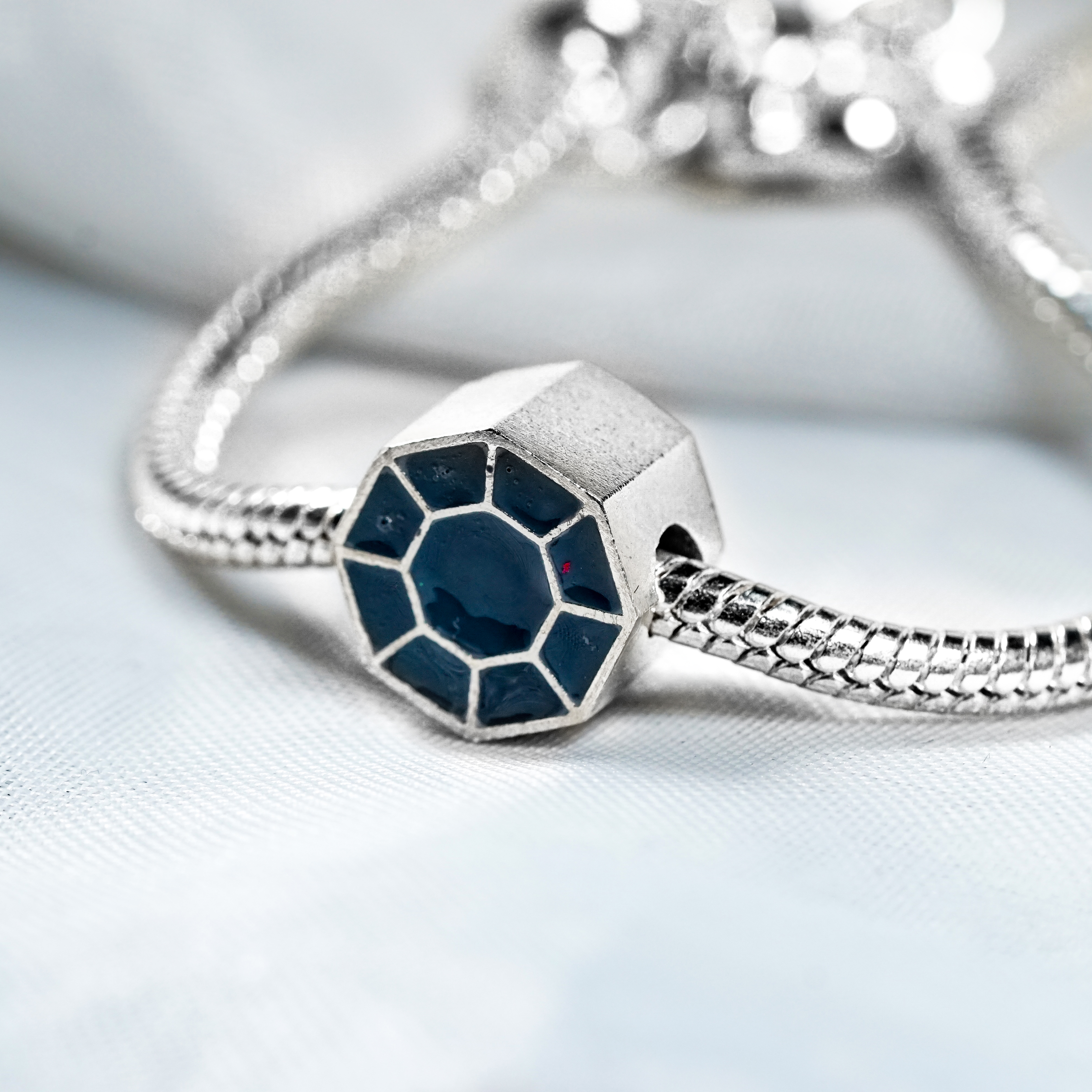 Pokémon Boulder Badge Charm, Custom Handmade 950 Silver Pandora Style Bead, Pokémon Gym Badge Jewelry Gift for Collectors and Fans