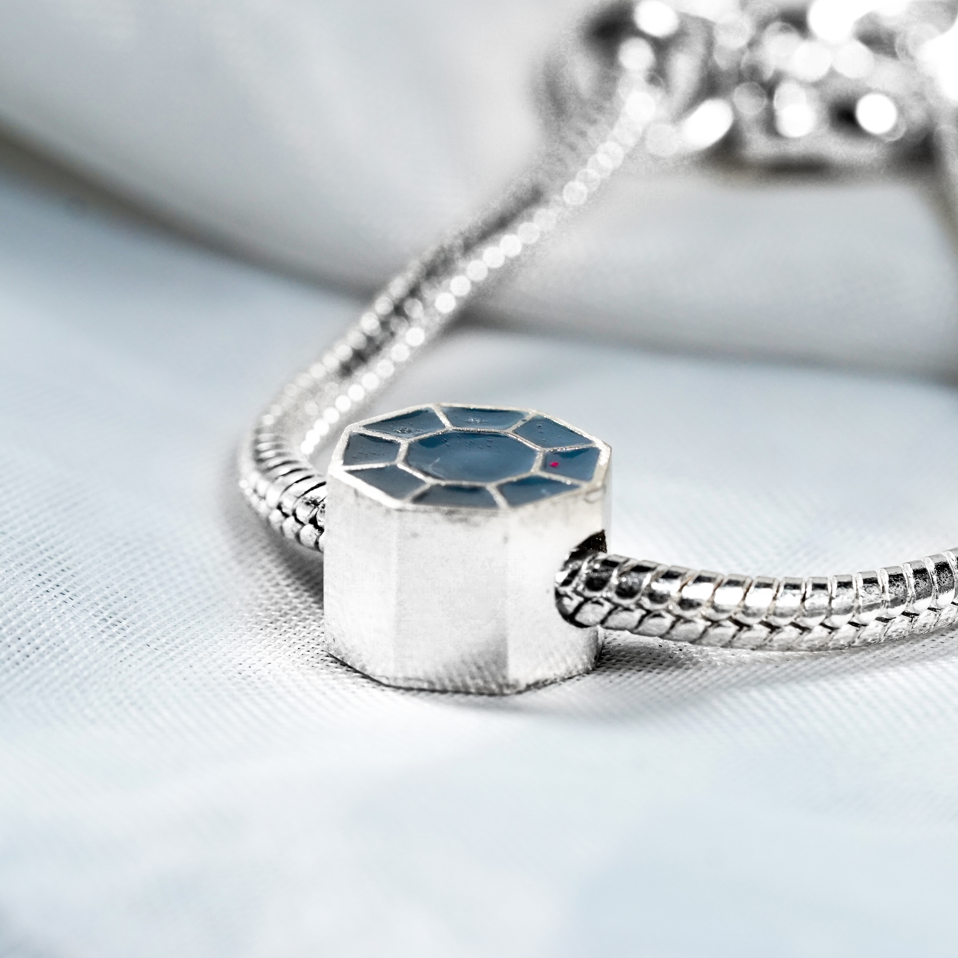 Pokémon Boulder Badge Charm, Custom Handmade 950 Silver Pandora Style Bead, Pokémon Gym Badge Jewelry Gift for Collectors and Fans 4 - EternaSilver DSC04611 - EternaSilver