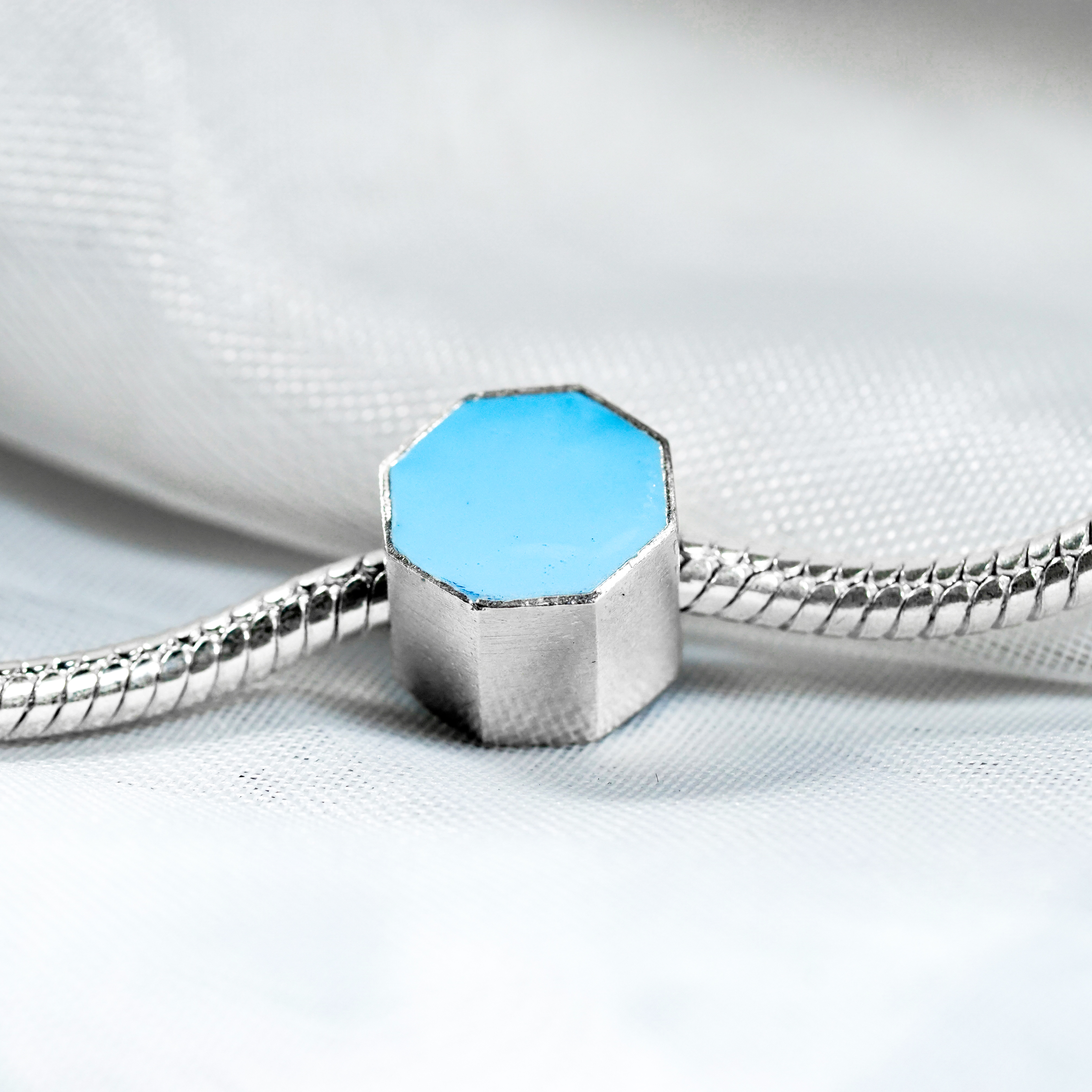 Pokémon Mineral Badge Charm, Custom Handmade 950 Silver Pandora Style Bead, Pokémon Gym Badge Jewelry Gift for Collectors and Fans 4 - EternaSilver DSC04618 - EternaSilver