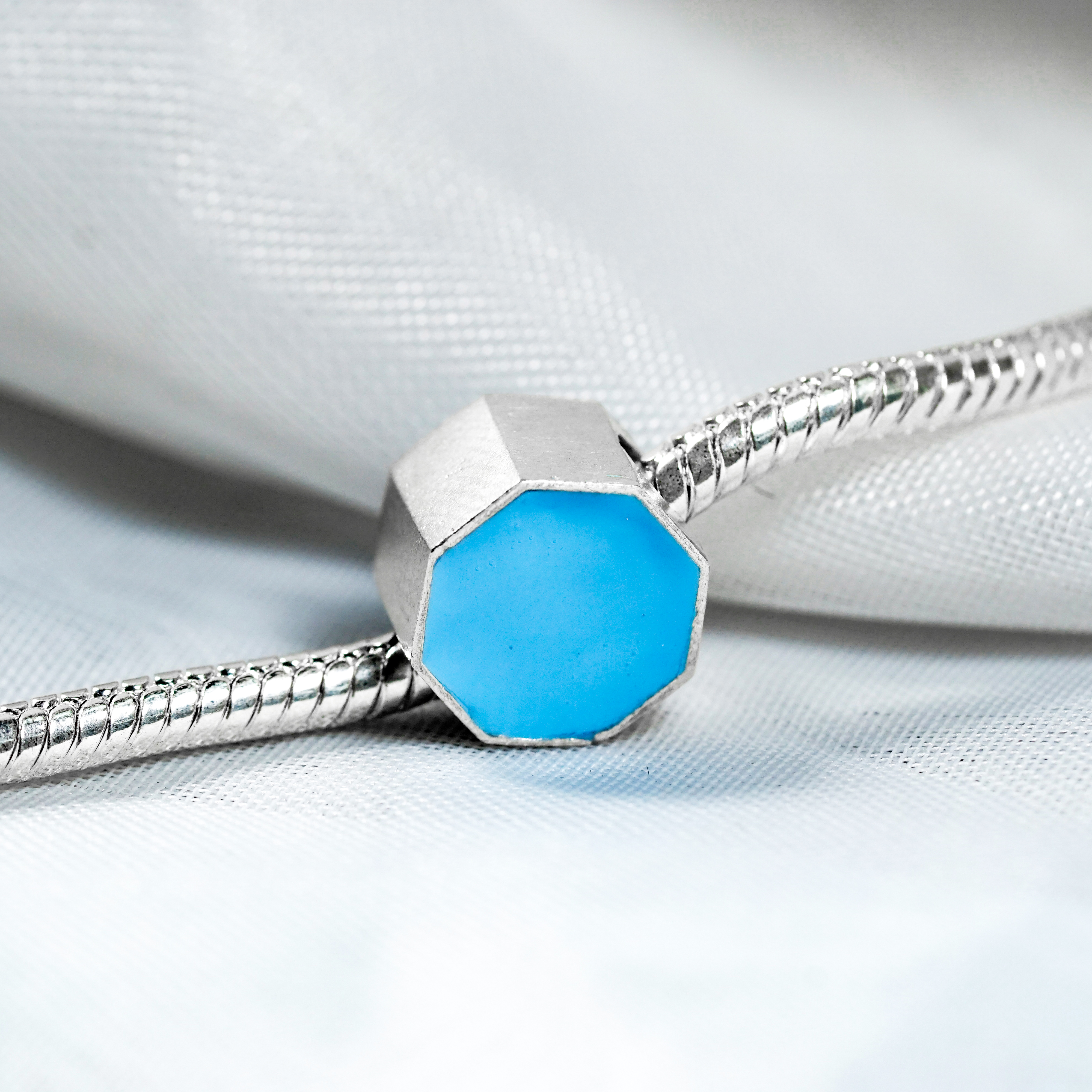 Pokémon Mineral Badge Charm, Custom Handmade 950 Silver Pandora Style Bead, Pokémon Gym Badge Jewelry Gift for Collectors and Fans 3 - EternaSilver DSC04619 - EternaSilver