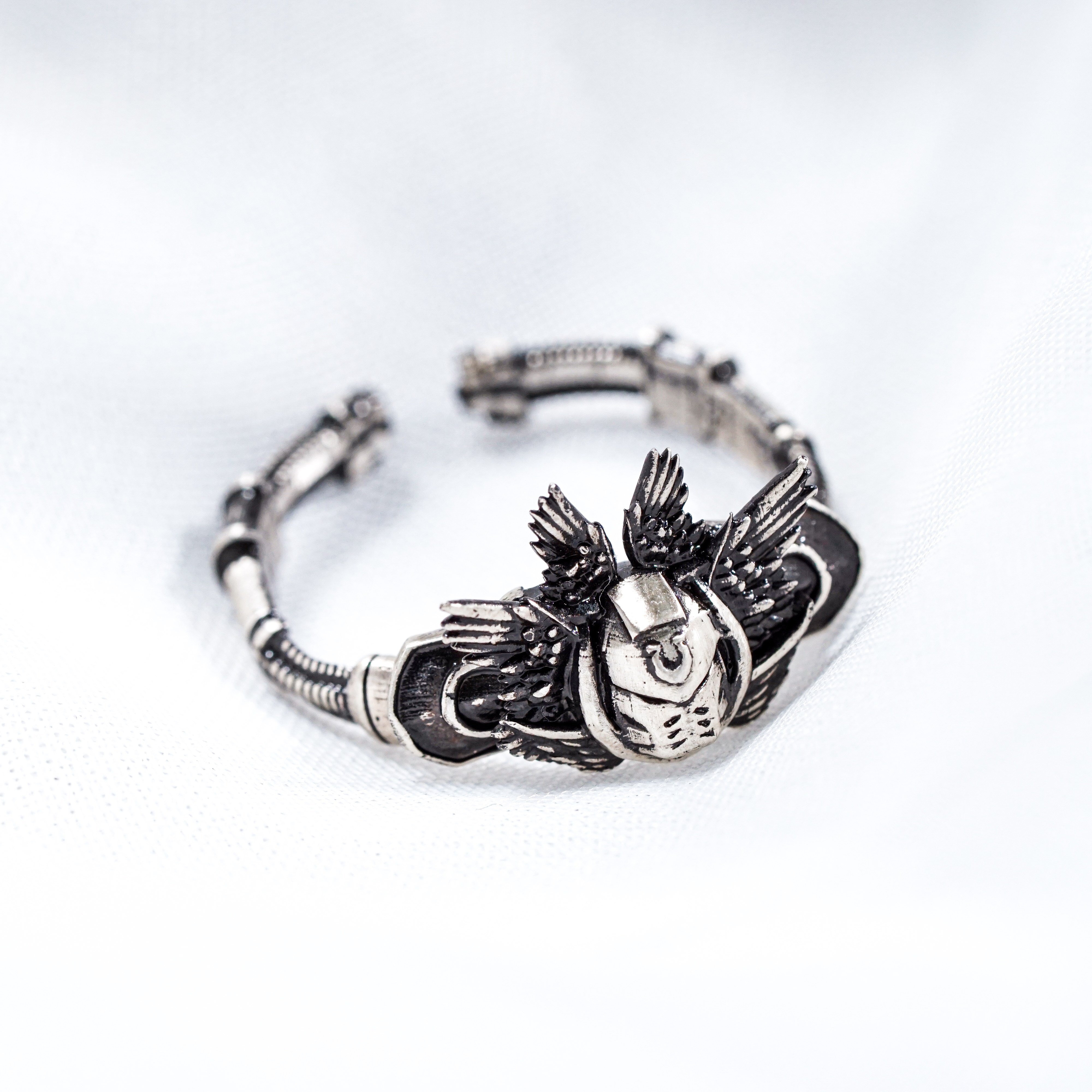 Warhammer 40k Titus Ring, Custom Handmade Silver 950 Jewelry, Space Marine Ultramarines Inspired Ring, Unique Gift for Warhammer Fans 9 - EternaSilver DSC08051 - EternaSilver