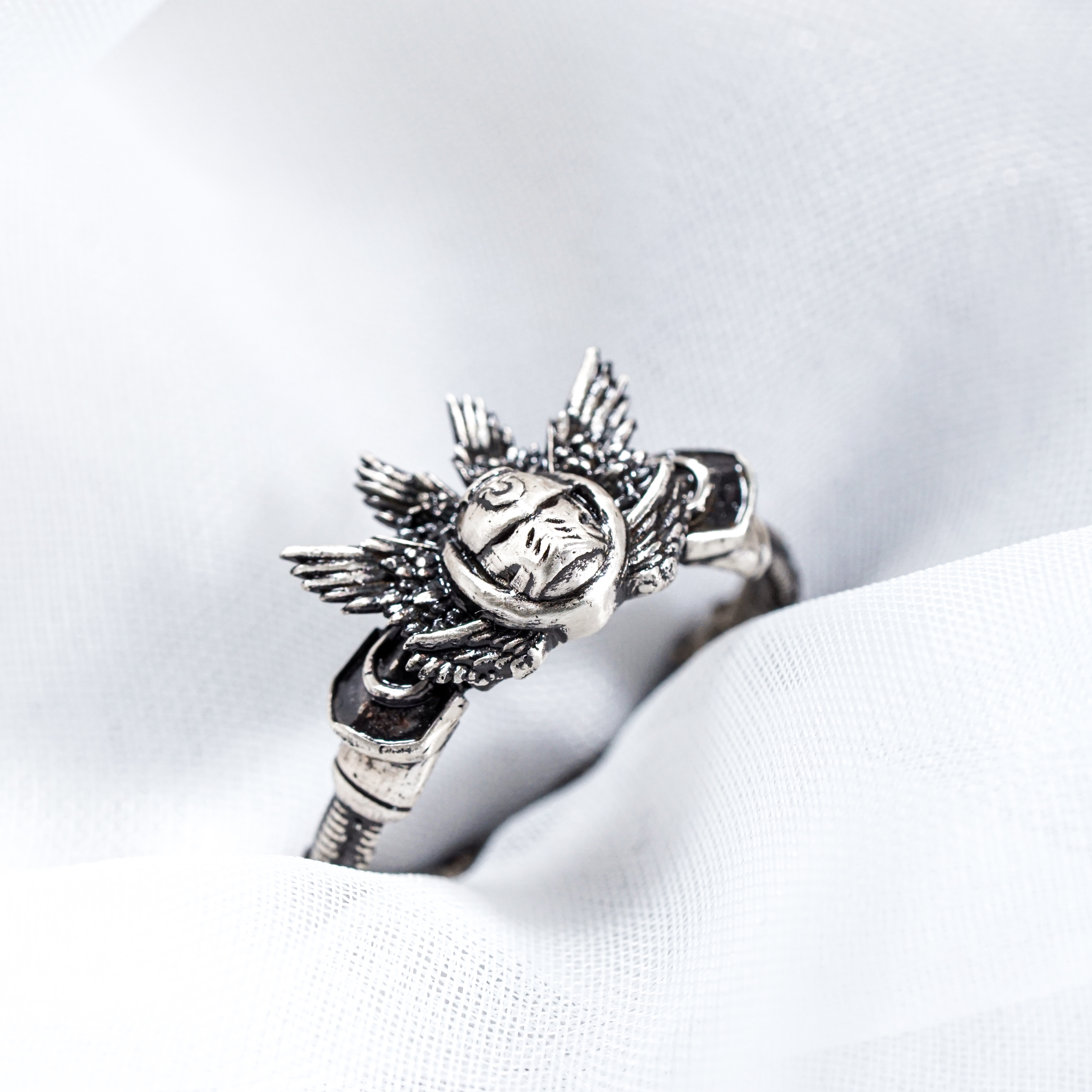 Warhammer 40k Titus Ring, Custom Handmade Silver 950 Jewelry, Space Marine Ultramarines Inspired Ring, Unique Gift for Warhammer Fans 7 - EternaSilver DSC08053 - EternaSilver