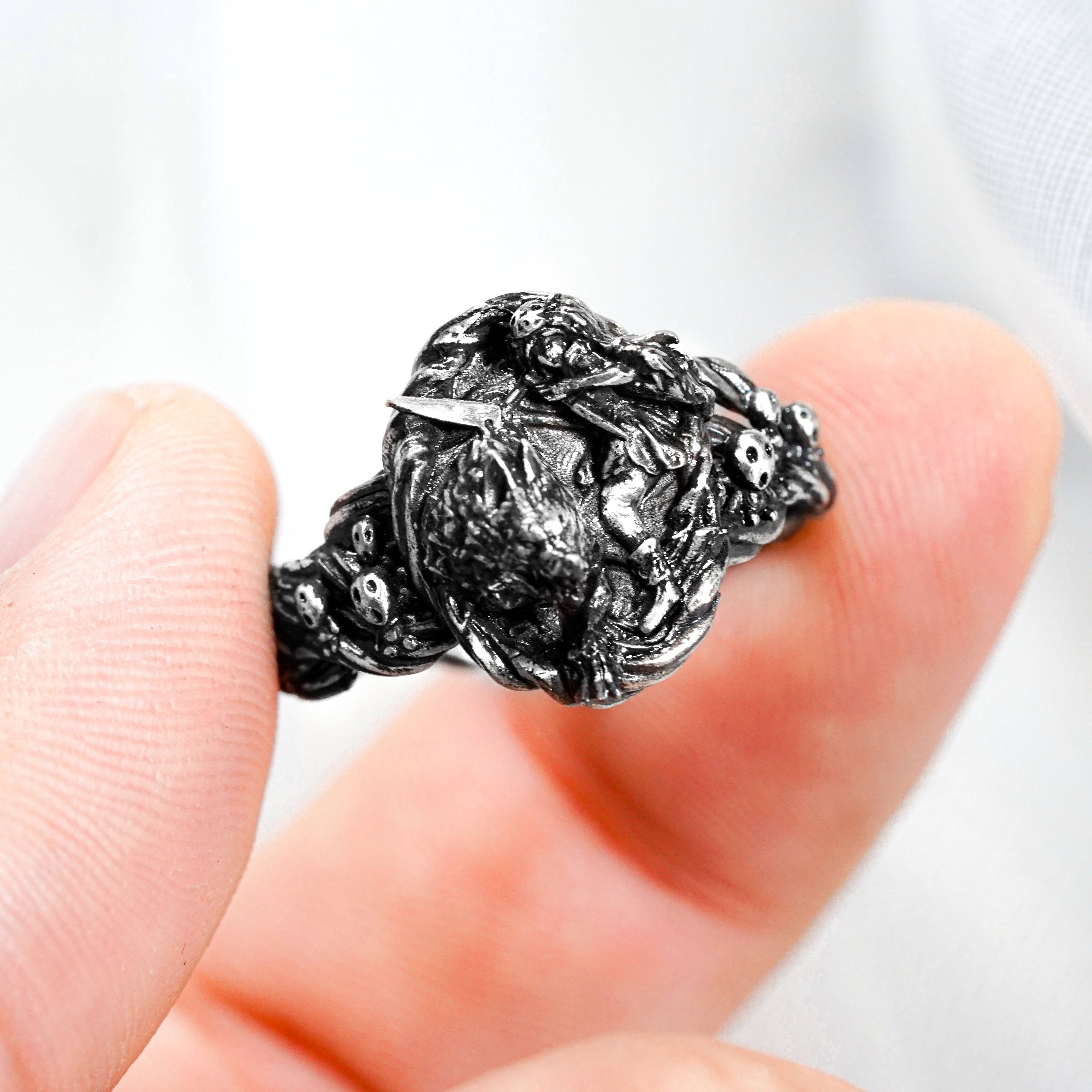 Mononoke Princess With Wolf Ring, Mononoke Hime 950 Silver Jewelry, Anime Cosplay & Cottagecore Jewelry, Gift for Her 5 - EternaSilver DSC08635 - EternaSilver