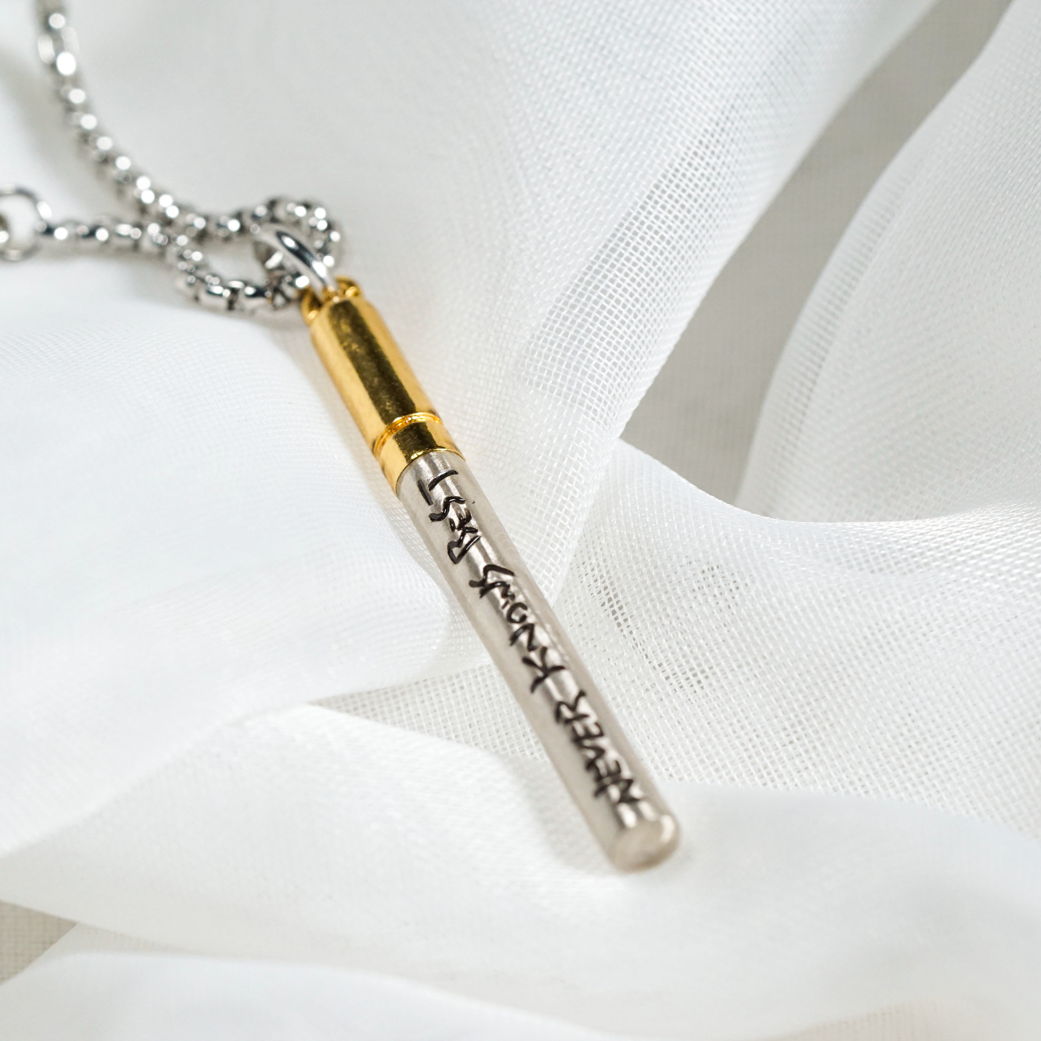 Fanmade FLCL "Never Knows Best" Cigarette Necklace, Handmade Anime-Inspired Jewelry, Fooly Cooly Necklace for Anime Fans 8 - EternaSilver DSC08894 - EternaSilver