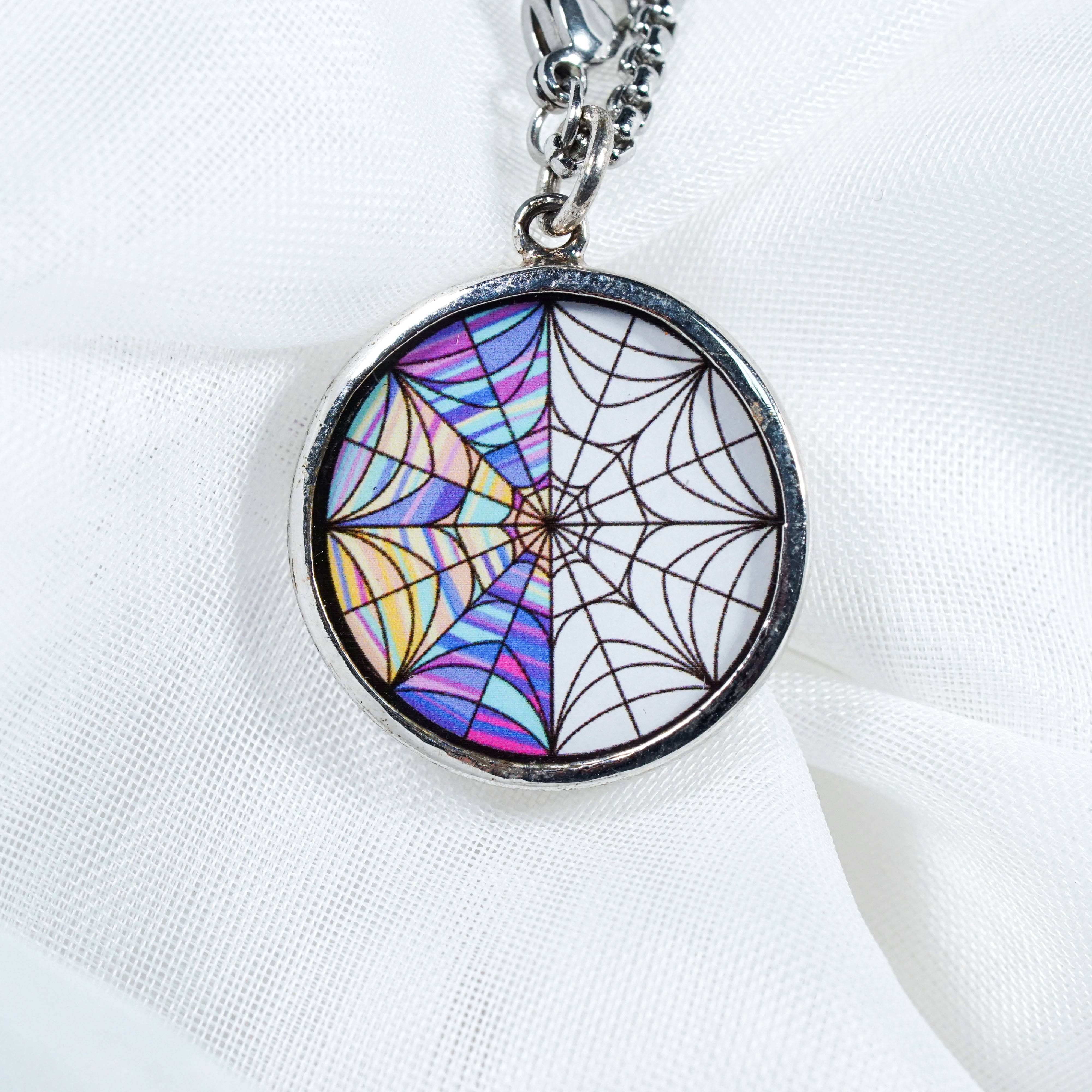 Wednesday Addams Necklace, Ophelia Hall Window Room, Personalized Wednesday Pendant, Wednesday Addams Jewelry, Nevermore Academy 2 - EternaSilver DSC08915 - EternaSilver