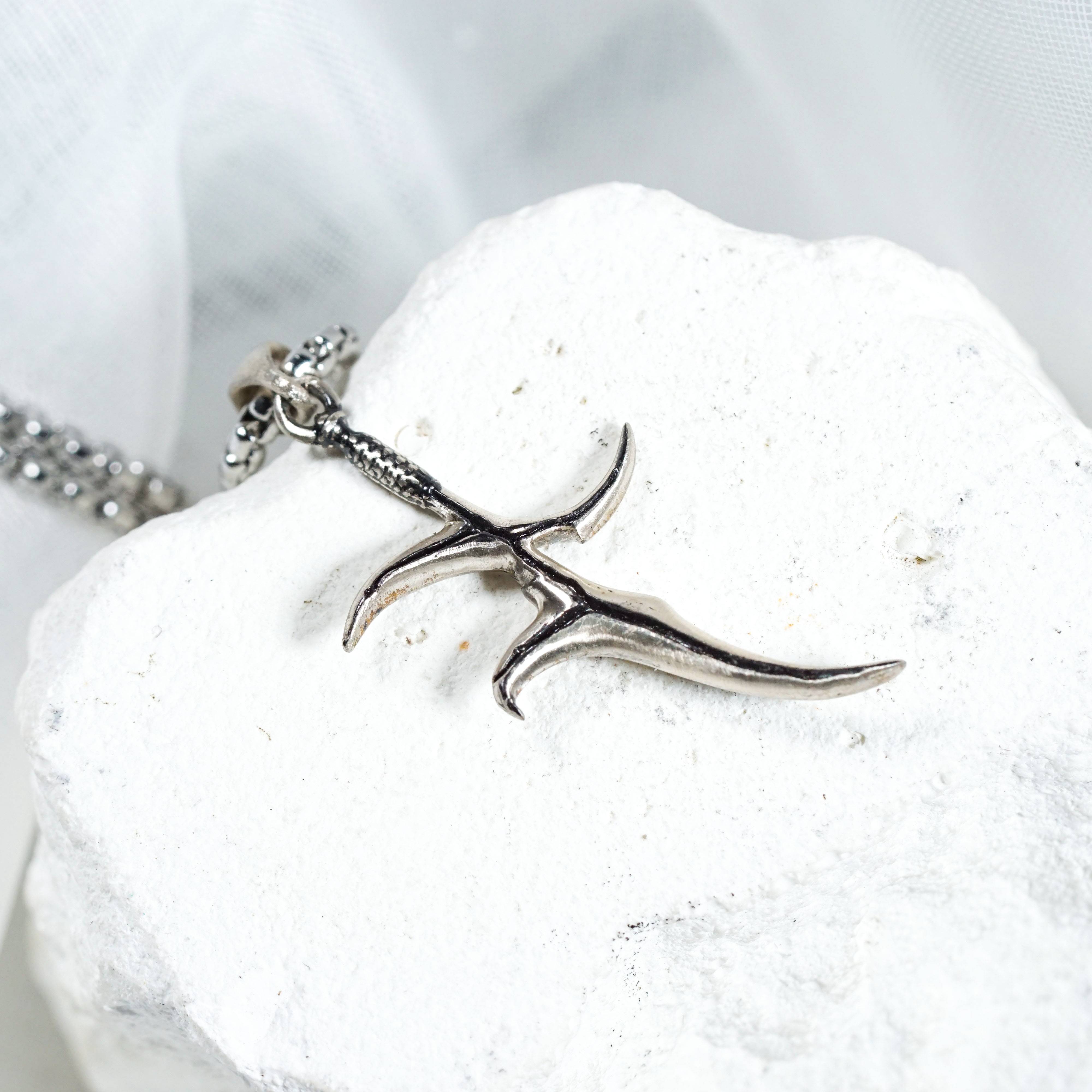 Elden Ring Black Knife Dagger Necklace in Silver, Warrior Necklace for Middle Earth Fans, Sword Necklace for Boyfriend, Fantasy Pendant 6 - EternaSilver DSC08953 - EternaSilver