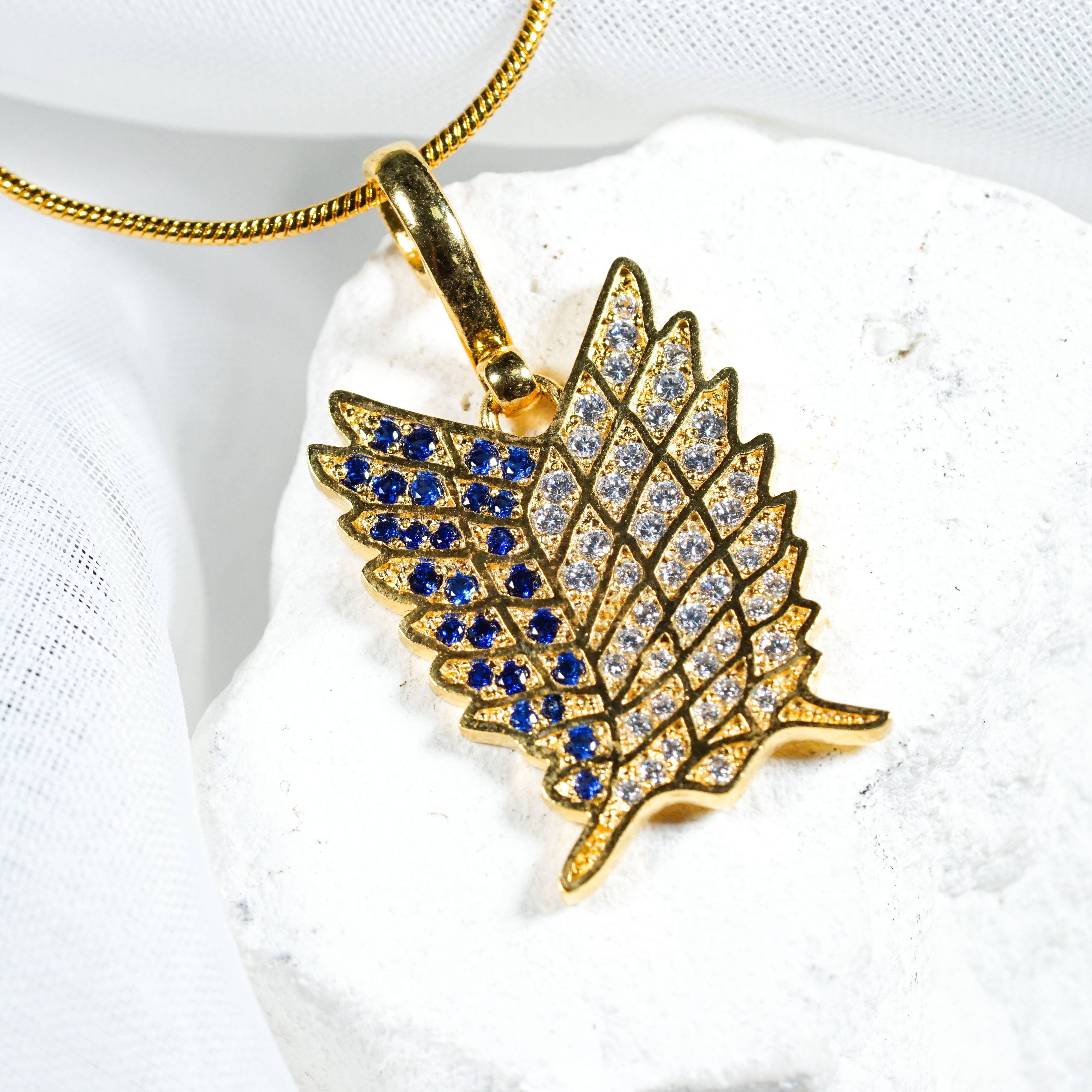 Attack on Titan Freedom Wing Necklace, Anime Jewelry Inspired by Investigation Team, Japanese Cosplay Necklace Gift for Him 5 - EternaSilver DSC08982 - EternaSilver