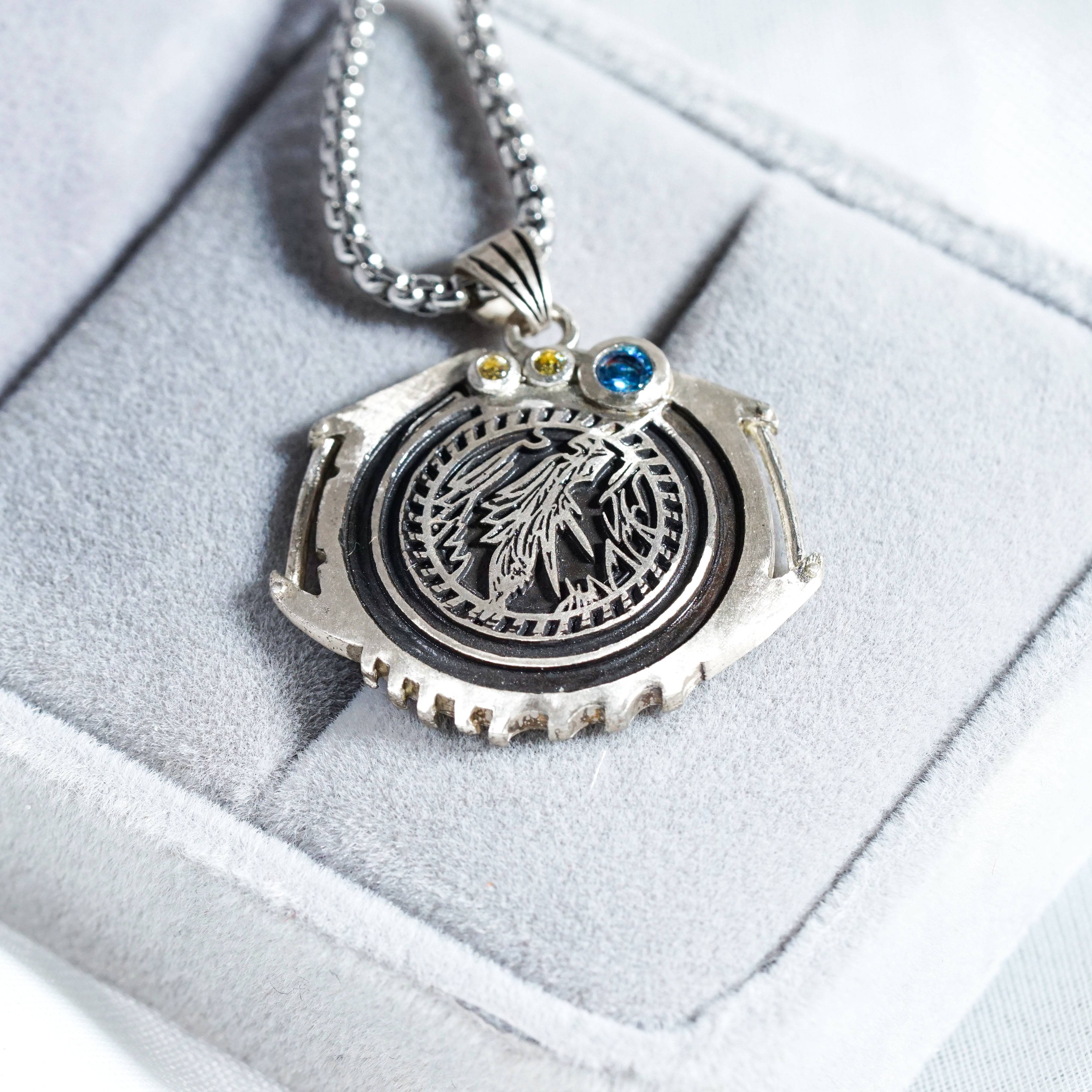 Fanmade Final Fantasy VII Rebirth Sephiroth Necklace, Handmade 950 Silver Pendant, Perfect FF7 Collectible Jewelry 7 - EternaSilver DSC08993 - EternaSilver