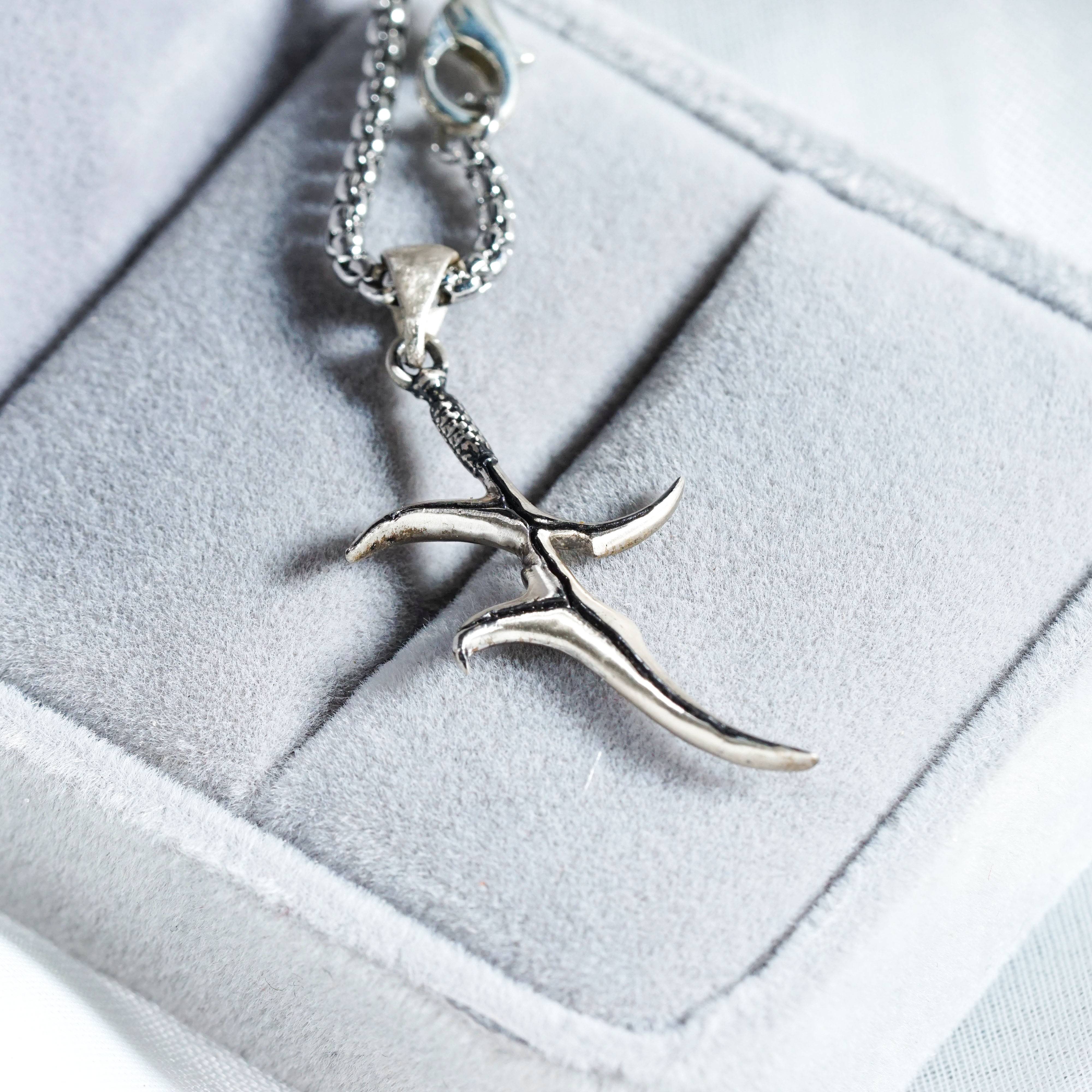 Elden Ring Black Knife Dagger Necklace in Silver, Warrior Necklace for Middle Earth Fans, Sword Necklace for Boyfriend, Fantasy Pendant 5 - EternaSilver DSC08994 - EternaSilver