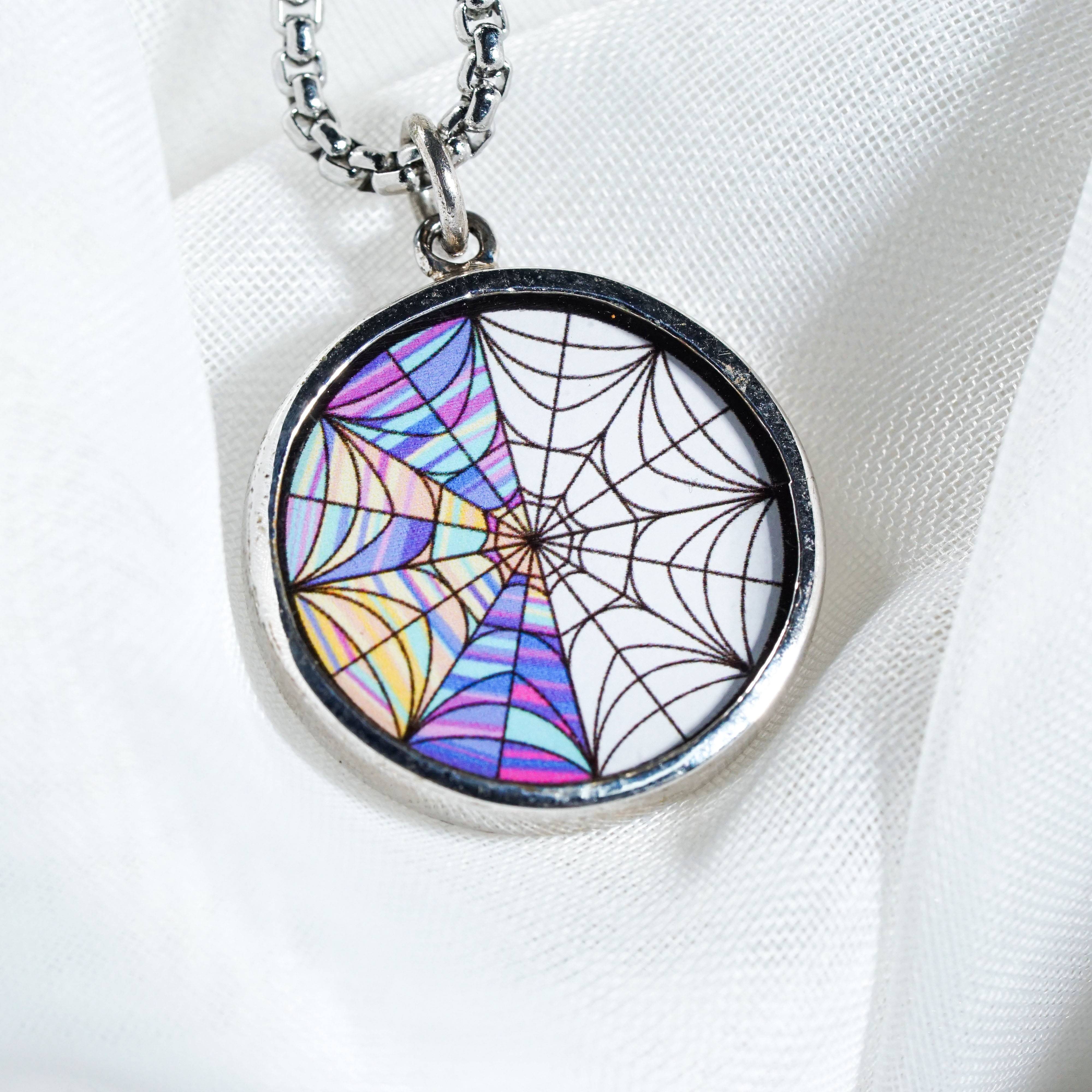 Wednesday Addams Necklace, Ophelia Hall Window Room, Personalized Wednesday Pendant, Wednesday Addams Jewelry, Nevermore Academy 1 - EternaSilver DSC09009 - EternaSilver