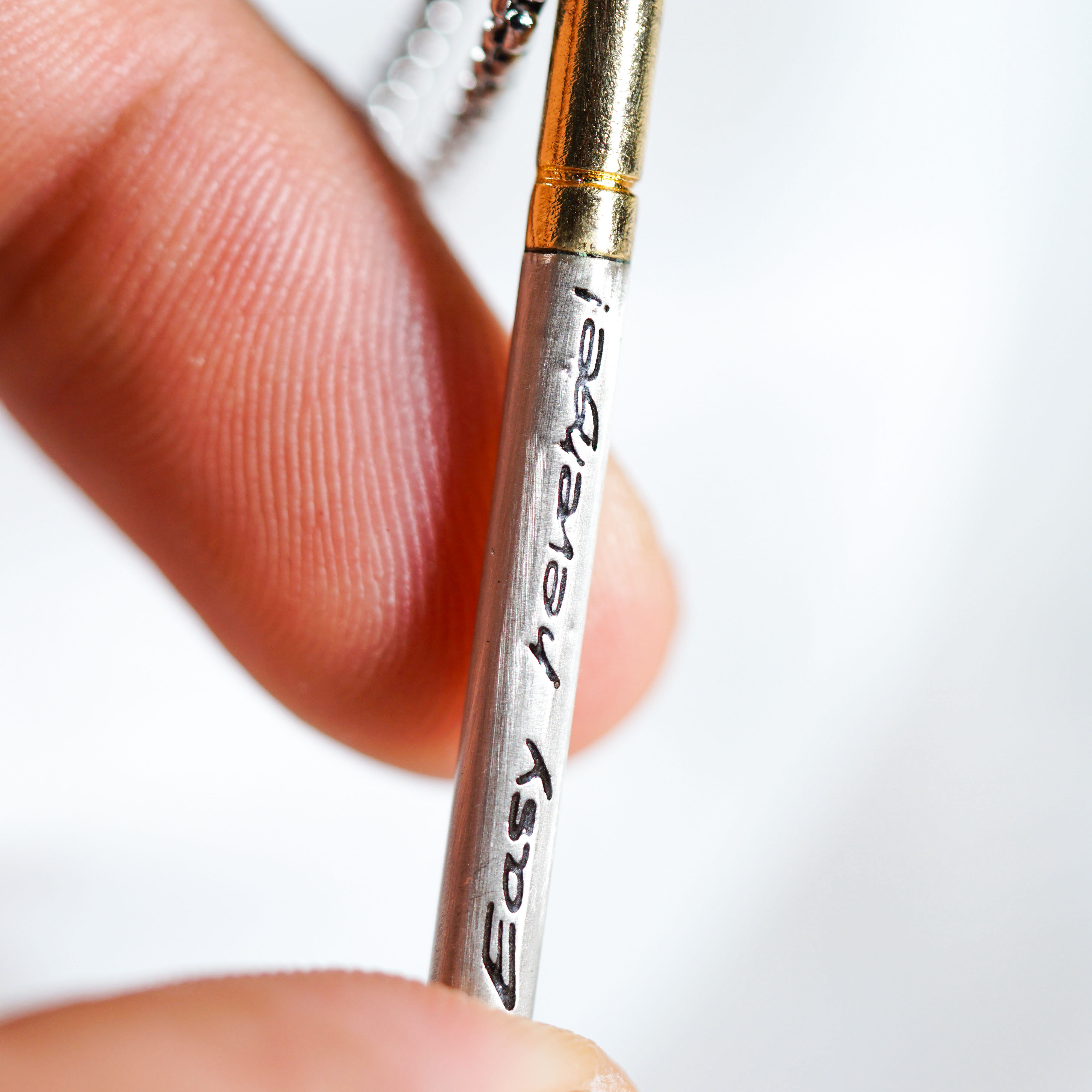 Silver 950 Chainsaw Anime Inspired Necklace, "Easy Revenge!" Fanmade Handmade Pendant, Cigarette Necklace, Anime Jewelry Gifs 13 - EternaSilver DSC09031 - EternaSilver