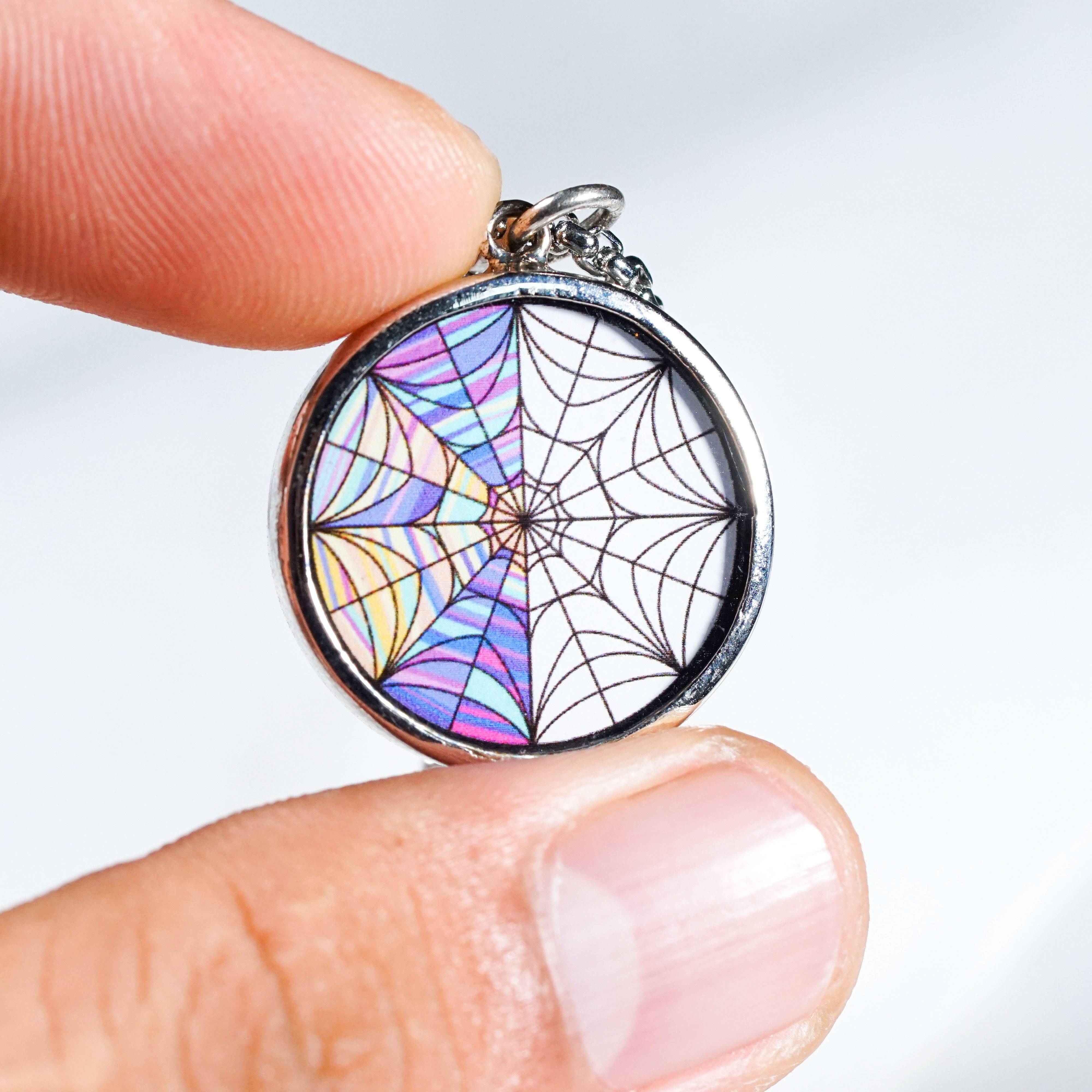 Wednesday Addams Necklace, Ophelia Hall Window Room, Personalized Wednesday Pendant, Wednesday Addams Jewelry, Nevermore Academy 6 - EternaSilver DSC09105 - EternaSilver