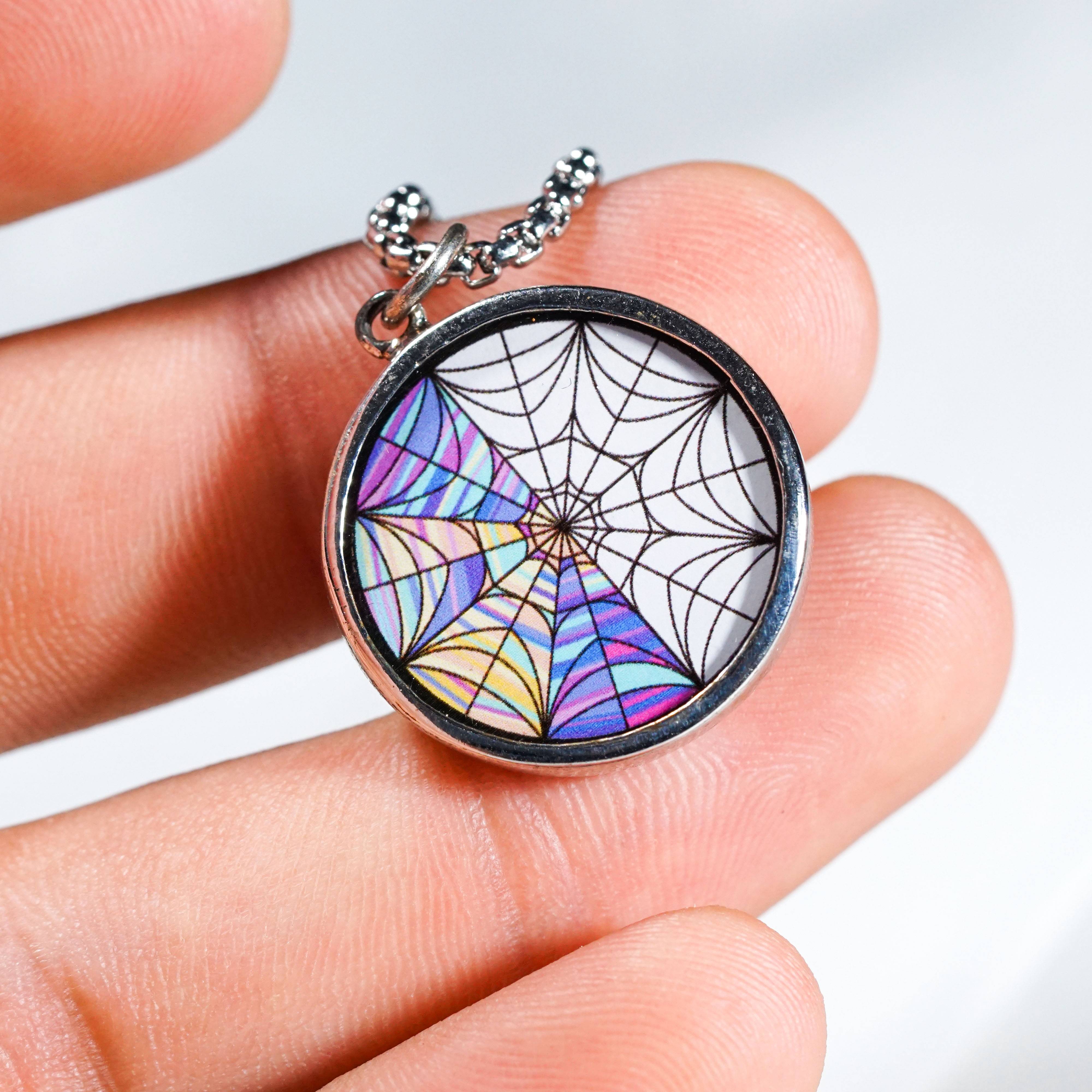Wednesday Addams Necklace, Ophelia Hall Window Room, Personalized Wednesday Pendant, Wednesday Addams Jewelry, Nevermore Academy 8 - EternaSilver DSC09107 - EternaSilver