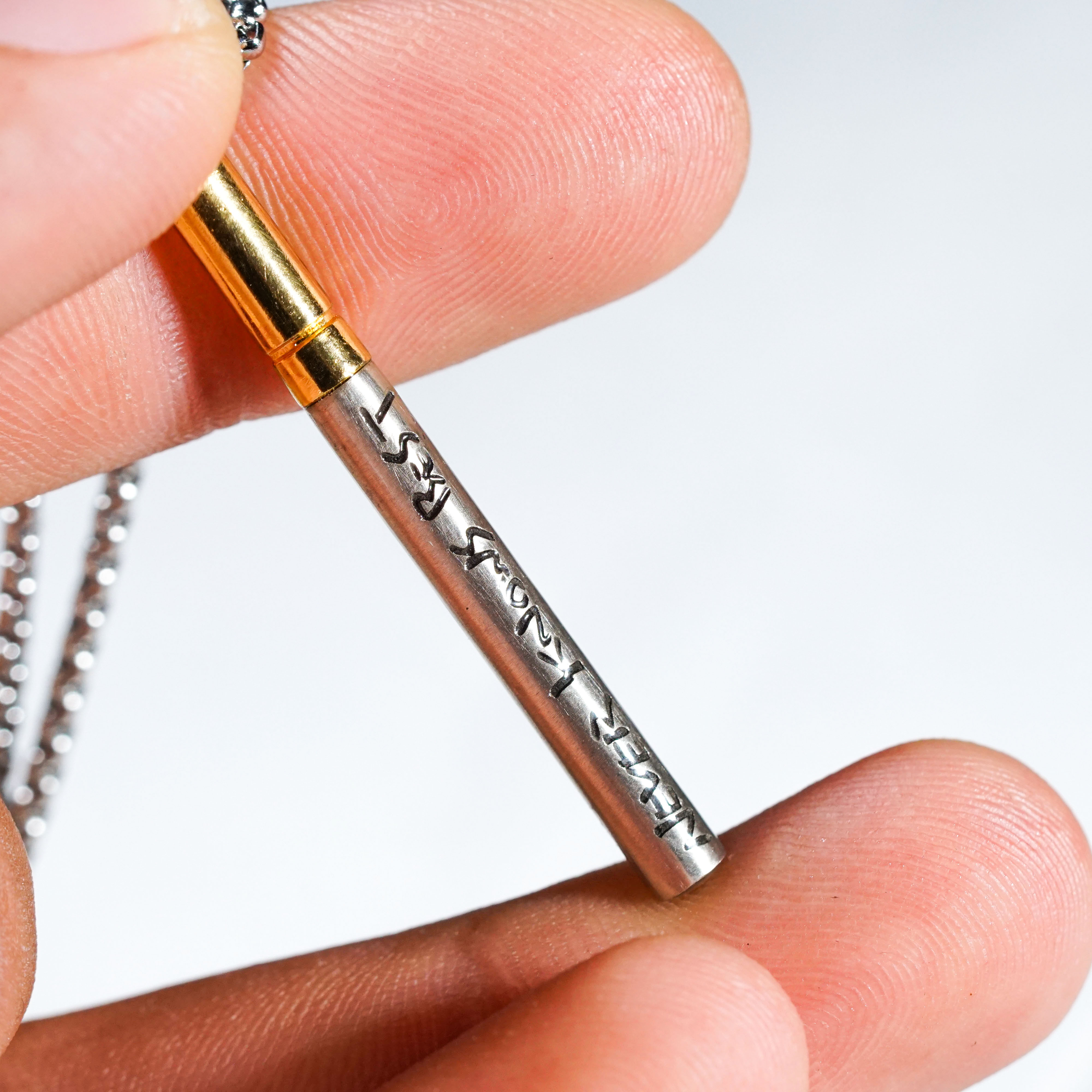 Fanmade FLCL "Never Knows Best" Cigarette Necklace, Handmade Anime-Inspired Jewelry, Fooly Cooly Necklace for Anime Fans 11 - EternaSilver DSC09135 - EternaSilver