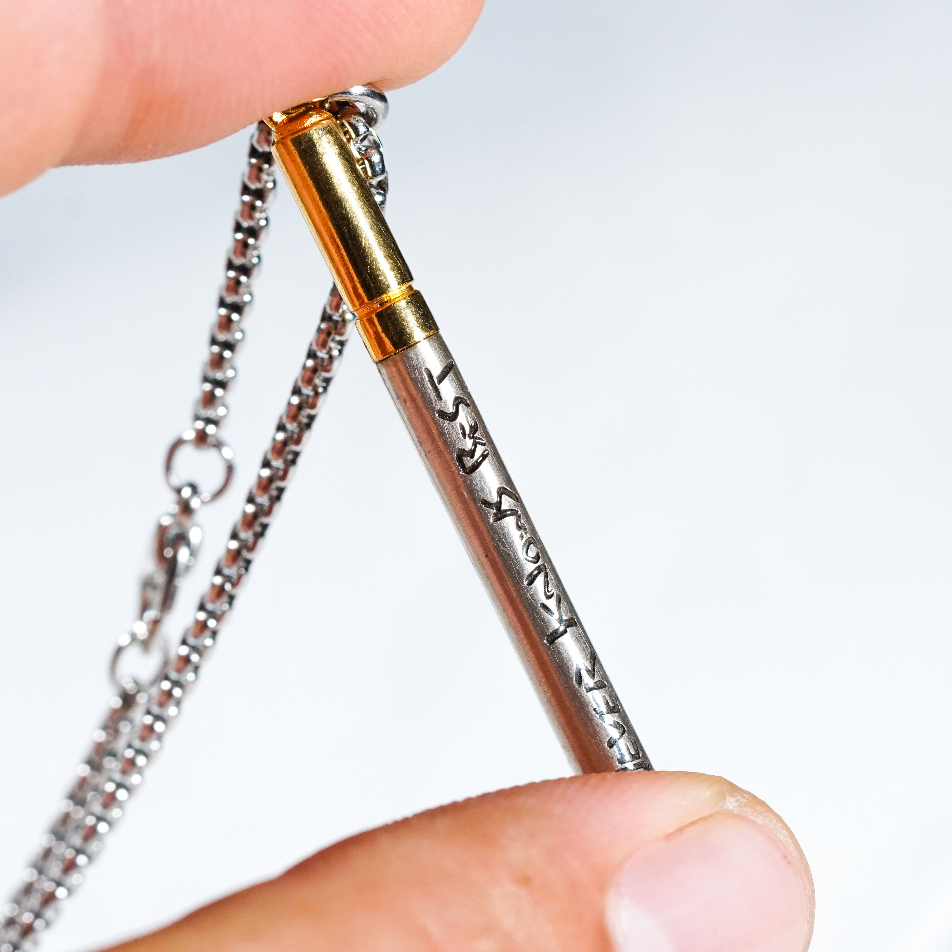 Fanmade FLCL "Never Knows Best" Cigarette Necklace, Handmade Anime-Inspired Jewelry, Fooly Cooly Necklace for Anime Fans 12 - EternaSilver DSC09136 - EternaSilver