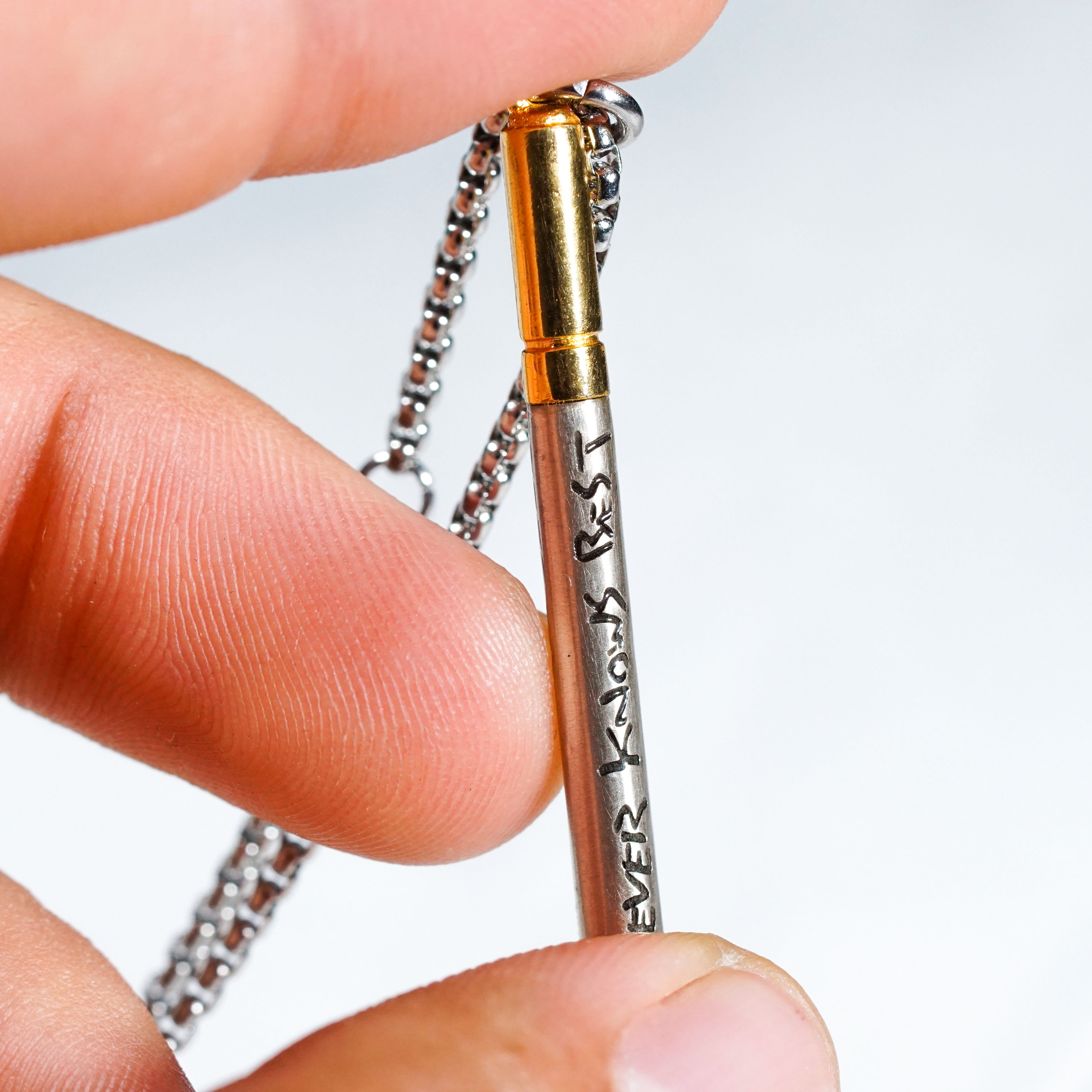 Fanmade FLCL "Never Knows Best" Cigarette Necklace, Handmade Anime-Inspired Jewelry, Fooly Cooly Necklace for Anime Fans 13 - EternaSilver DSC09137 - EternaSilver