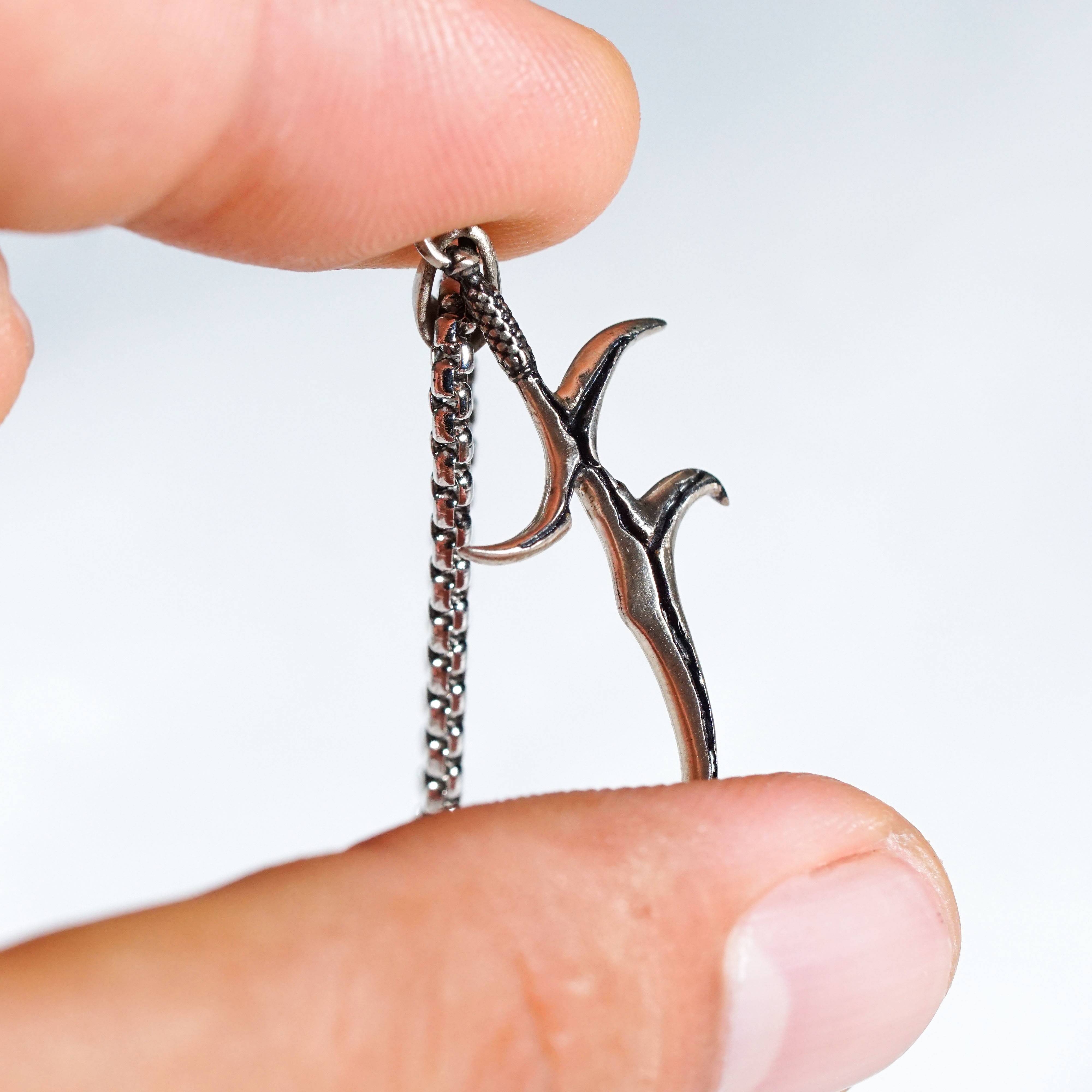 Elden Ring Black Knife Dagger Necklace in Silver, Warrior Necklace for Middle Earth Fans, Sword Necklace for Boyfriend, Fantasy Pendant 4 - EternaSilver DSC09178 - EternaSilver