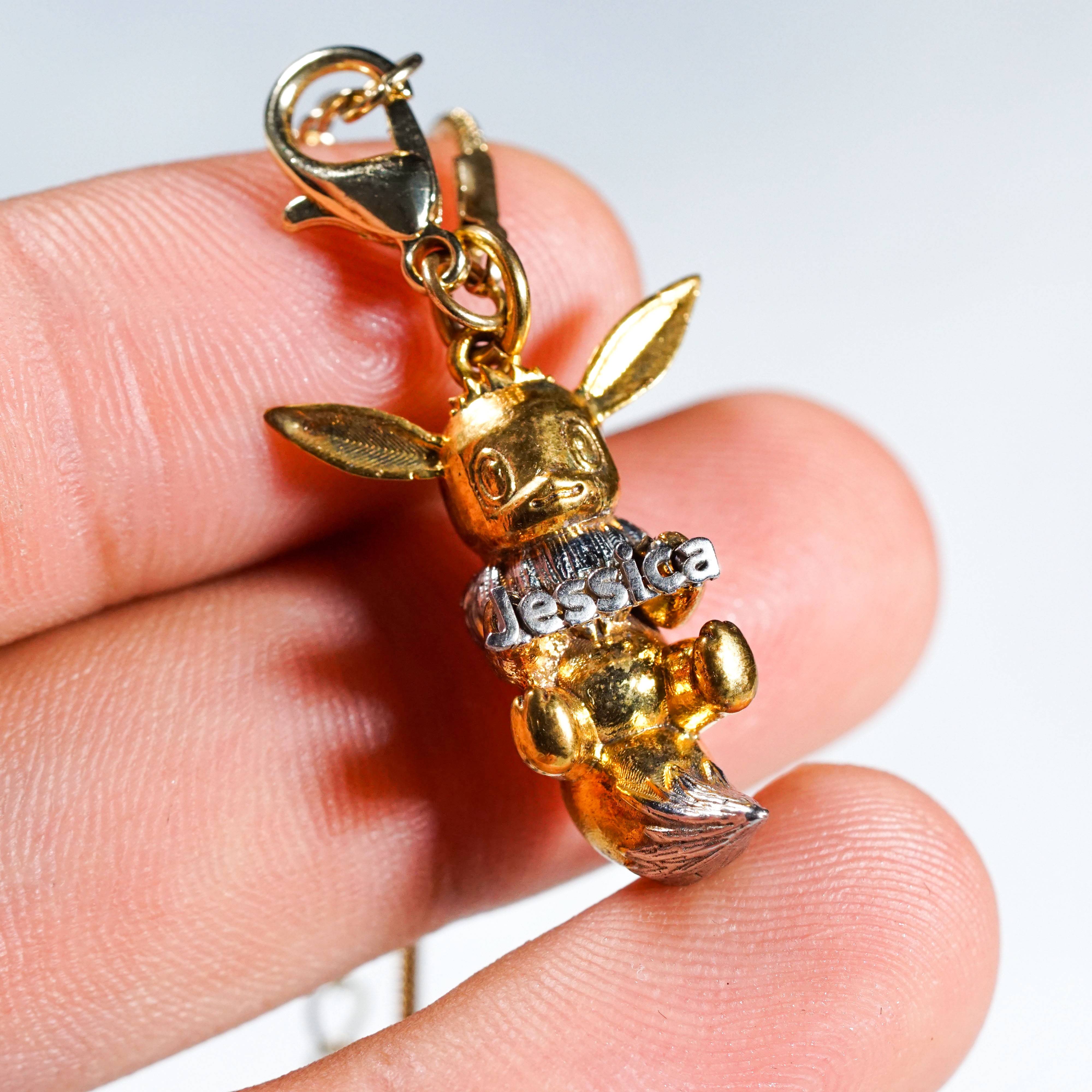 Handmade Eevee Custom Name Necklace, 950 Silver Evolution Jewelry, Perfect Pokémon Gift for Trainers & Collectors 5 - EternaSilver DSC09217 - EternaSilver