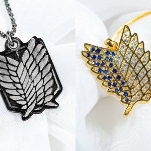 Attack on Titan Freedom Wing Necklace, Anime Jewelry Inspired by Investigation Team, Japanese Cosplay Necklace Gift for Him