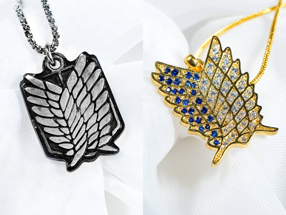 Attack on Titan Freedom Wing Necklace, Anime Jewelry Inspired by Investigation Team, Japanese Cosplay Necklace Gift for Him 1 - EternaSilver Untitled 1200 x 900 - EternaSilver